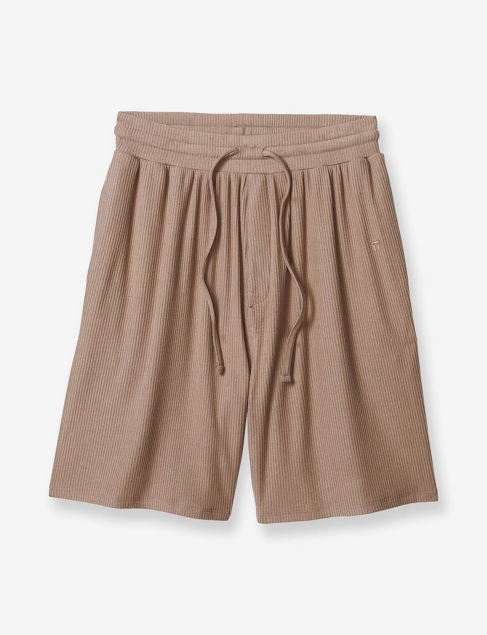 Zen Ribbed Short::Woodsmoke