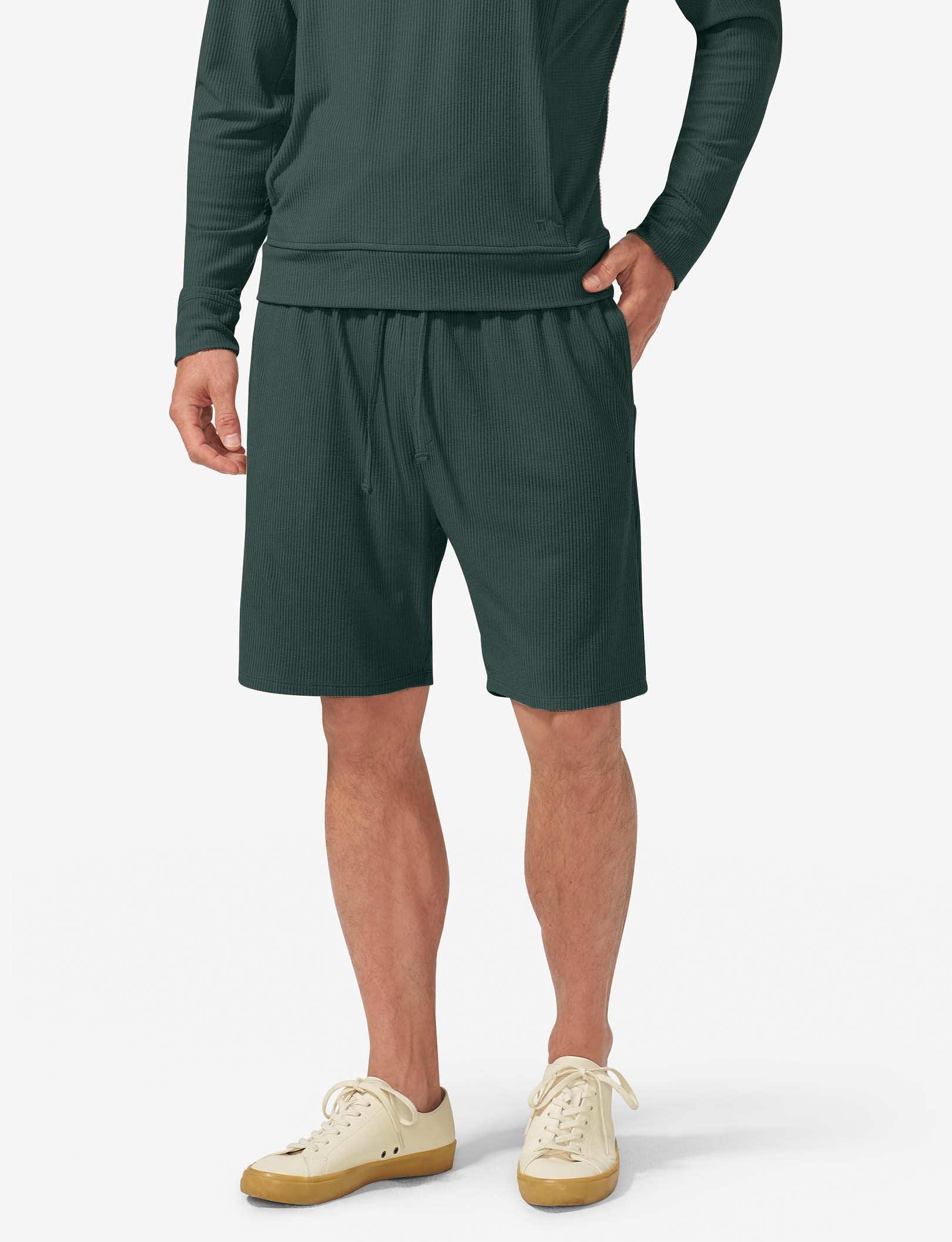 Zen Ribbed Short::Pine Grove