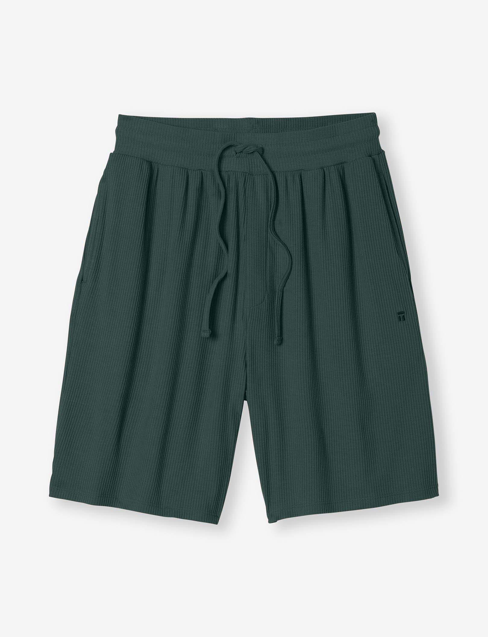 Zen Ribbed Short::Pine Grove