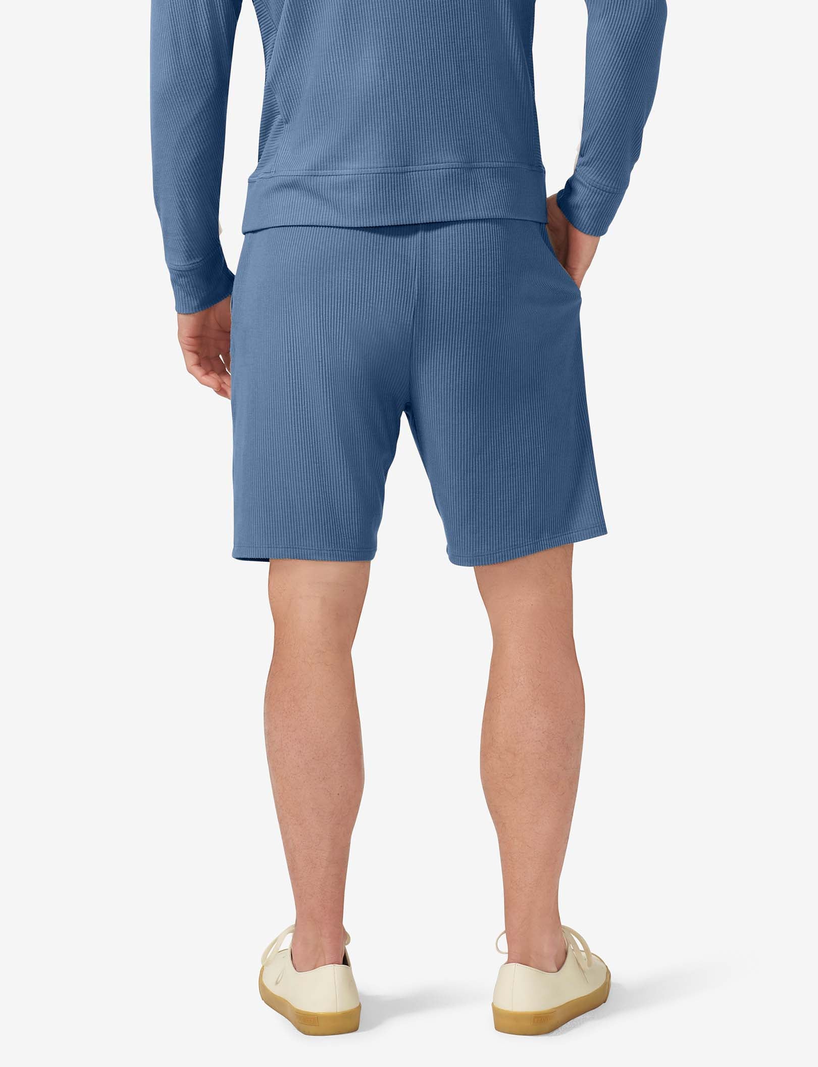 Zen Ribbed Short::Bering Sea