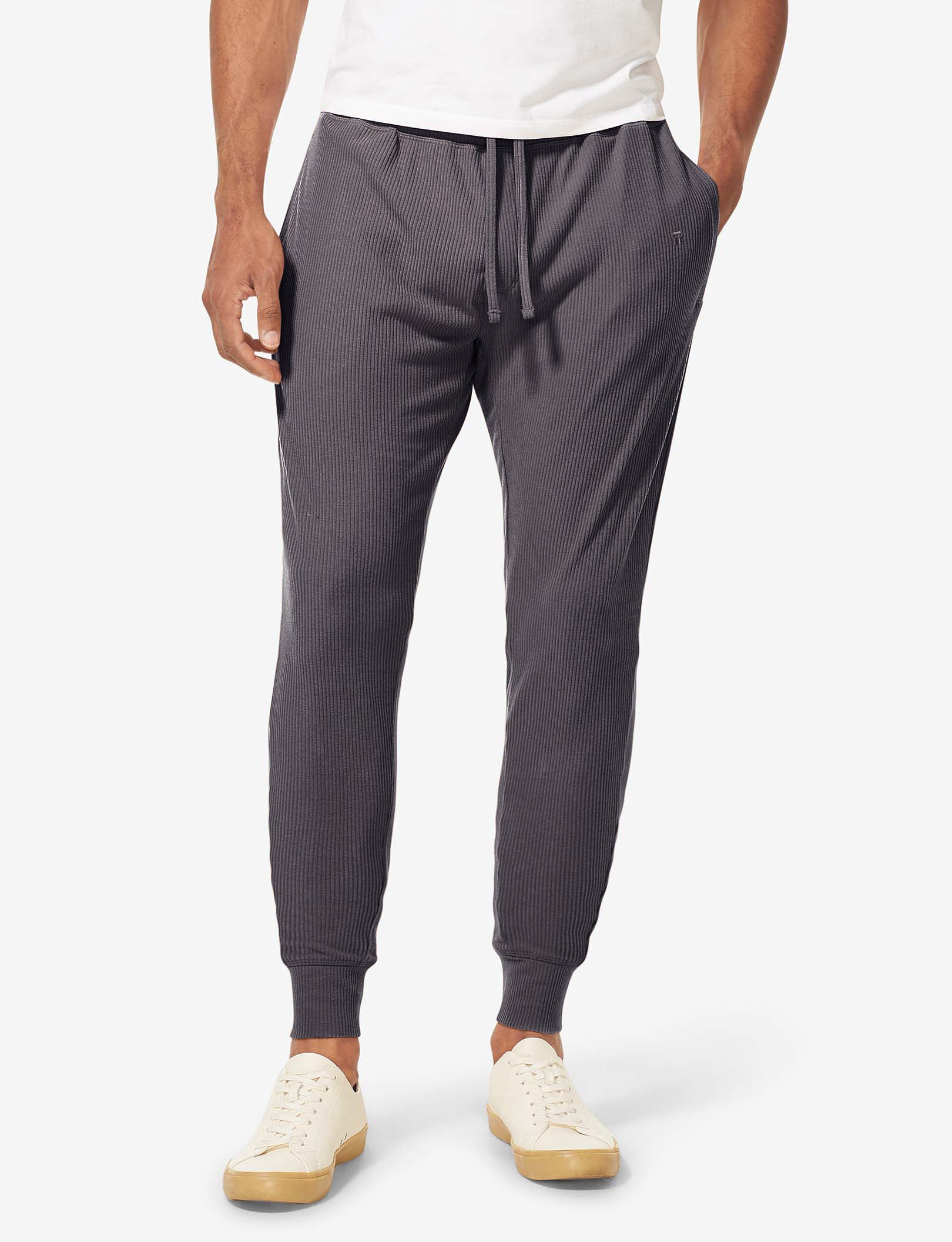 Zen Ribbed Sweatshirt & Jogger Pack::Phantom