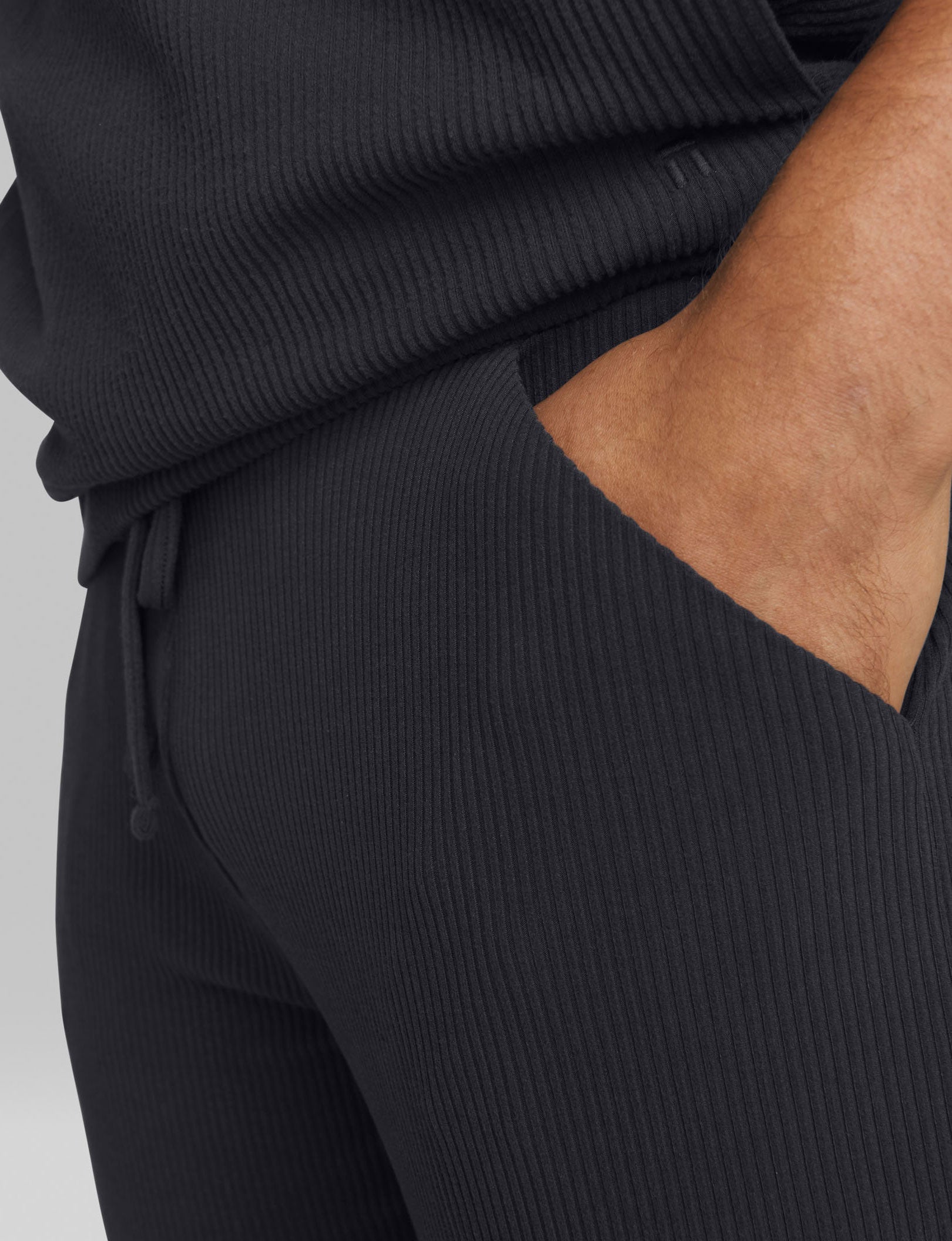 Zen Ribbed Sweatshirt & Jogger Pack::Phantom