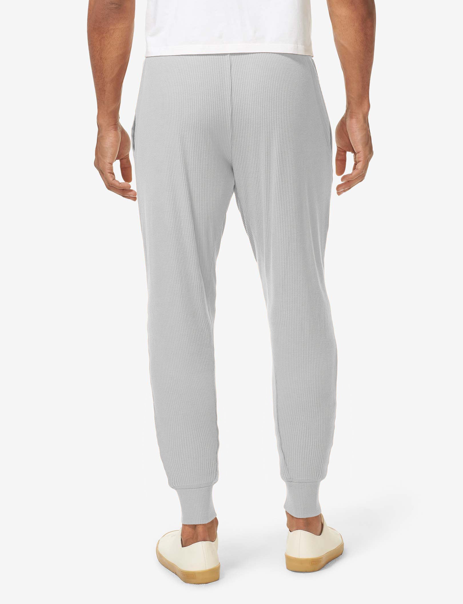 Zen Ribbed Jogger::Mirage Gray