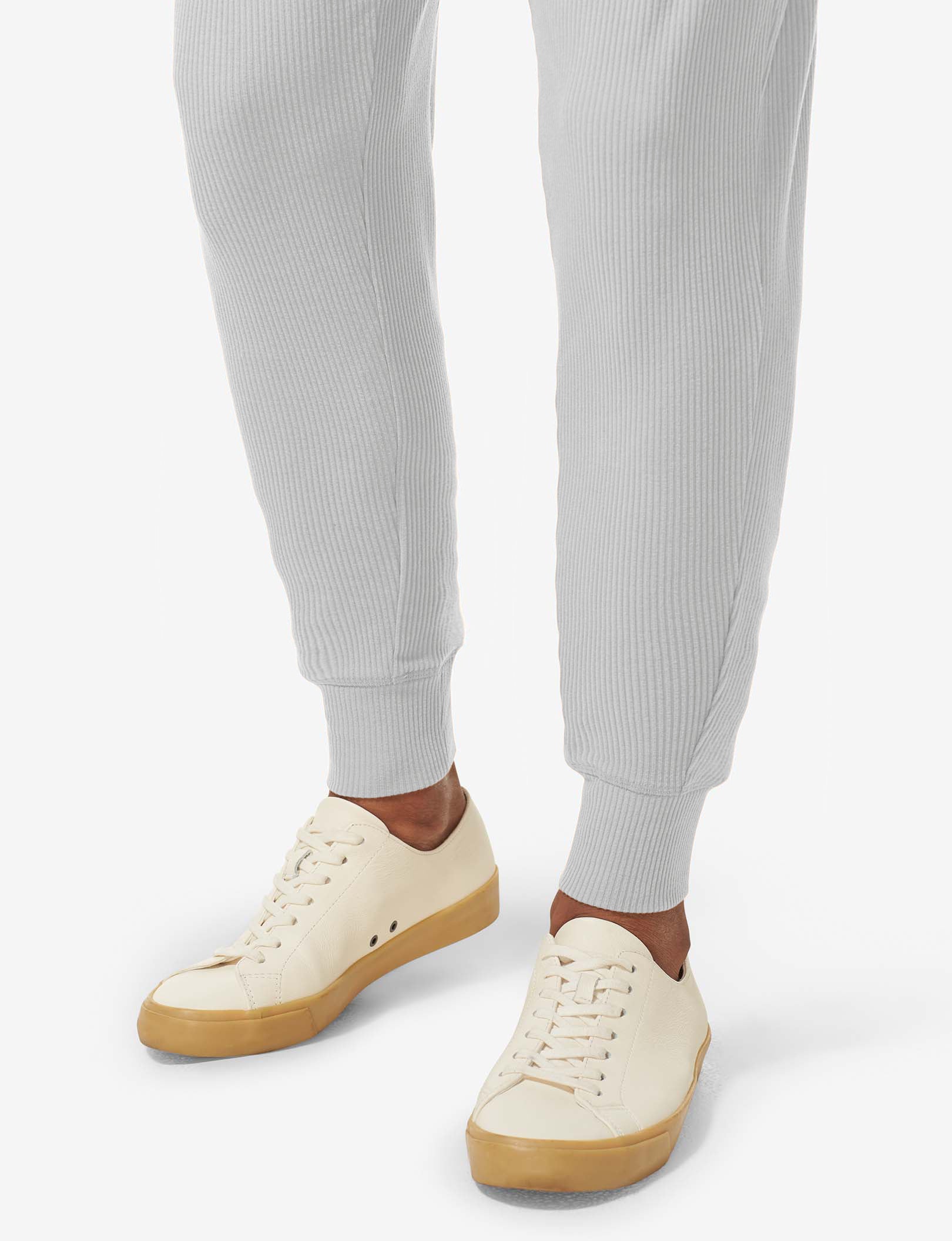 Zen Ribbed Jogger::Mirage Gray