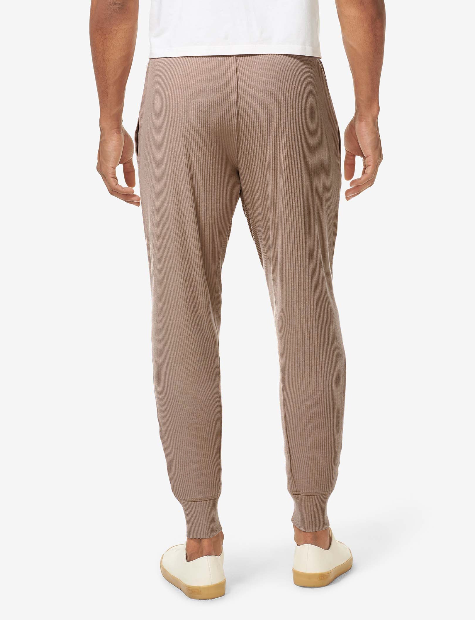 Zen Ribbed Jogger::Woodsmoke