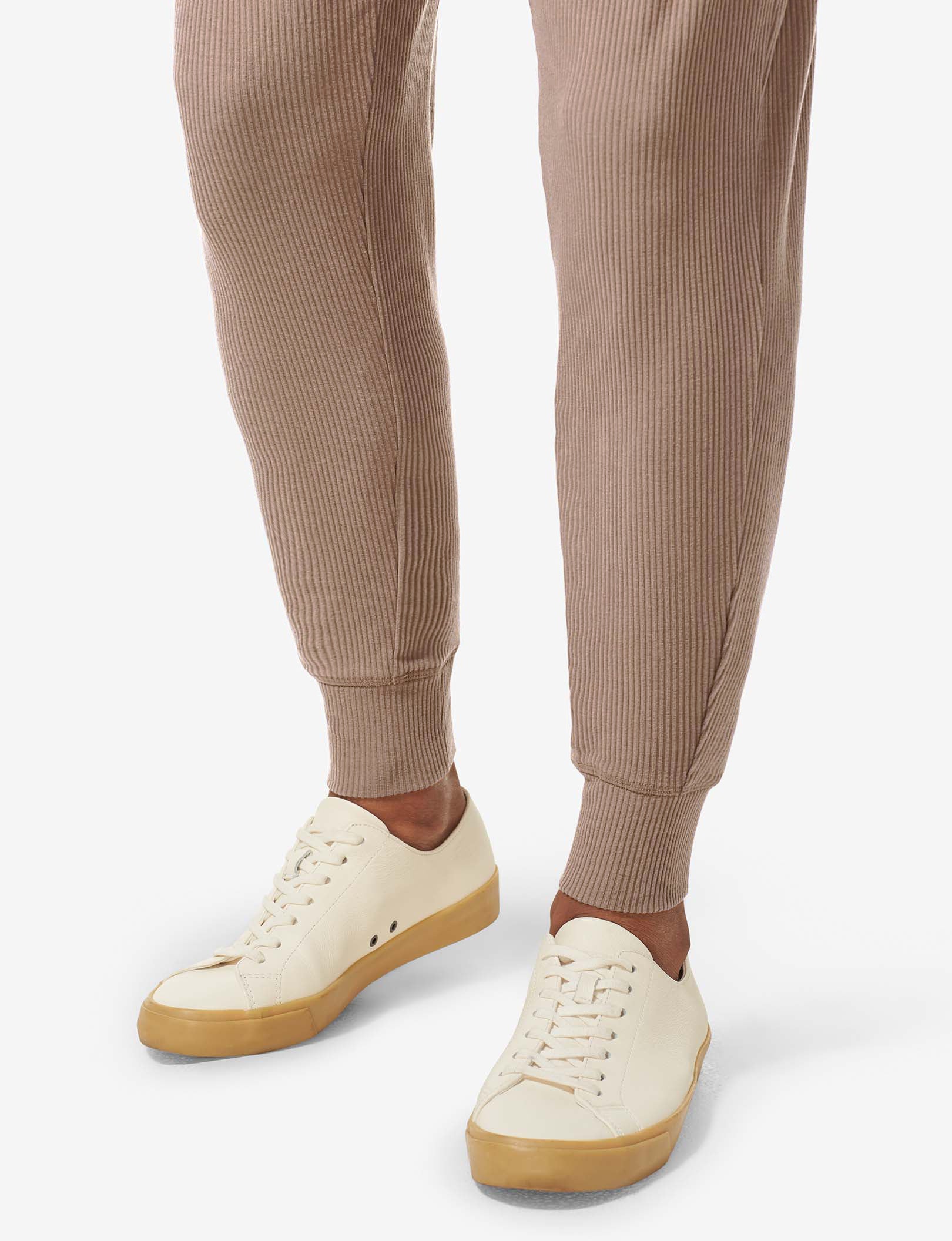 Zen Ribbed Jogger::Woodsmoke