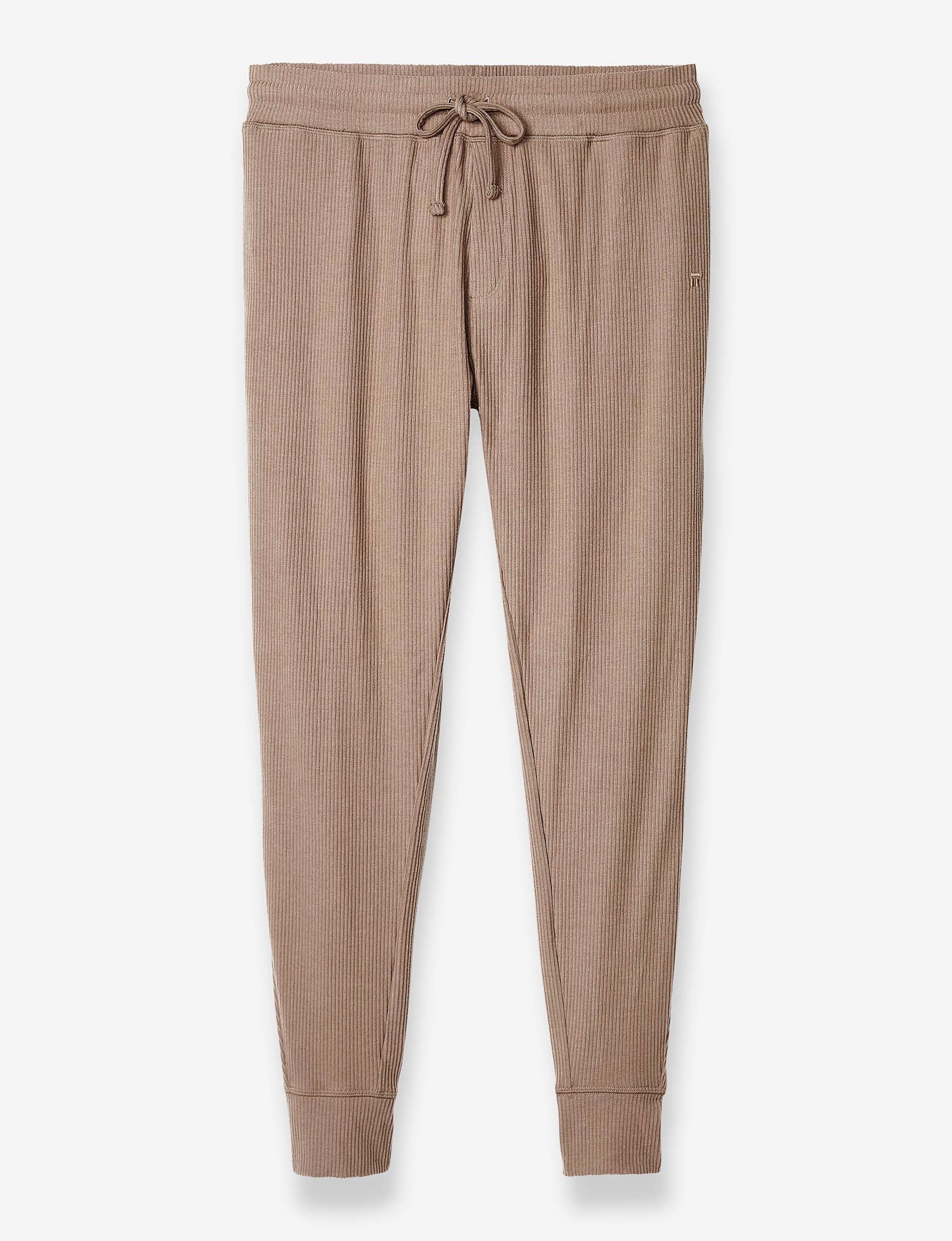 Zen Ribbed Jogger::Woodsmoke