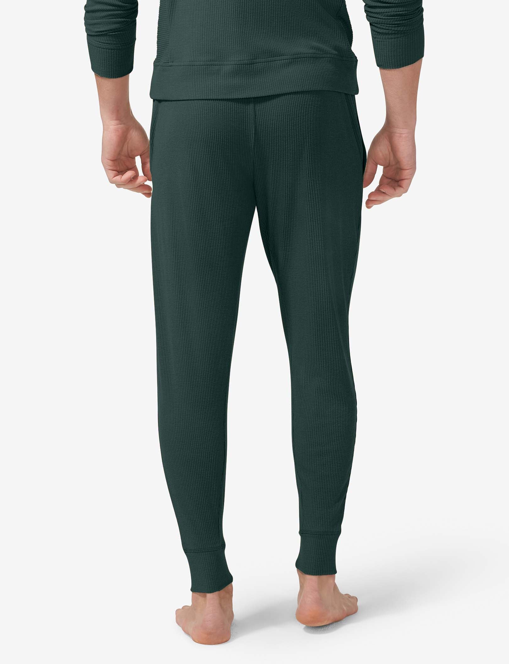 Zen Ribbed Jogger::Pine Grove