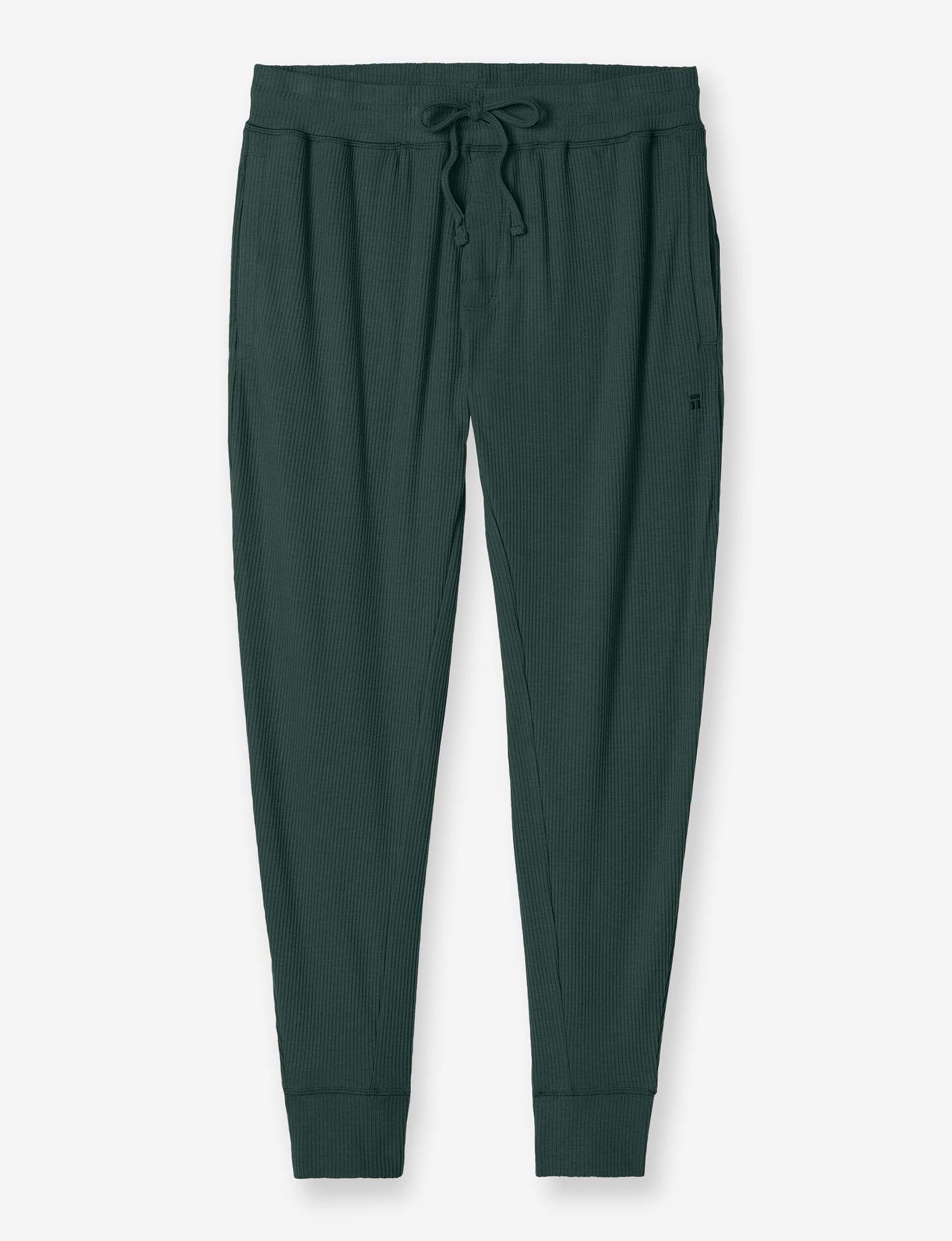 Zen Ribbed Jogger::Pine Grove