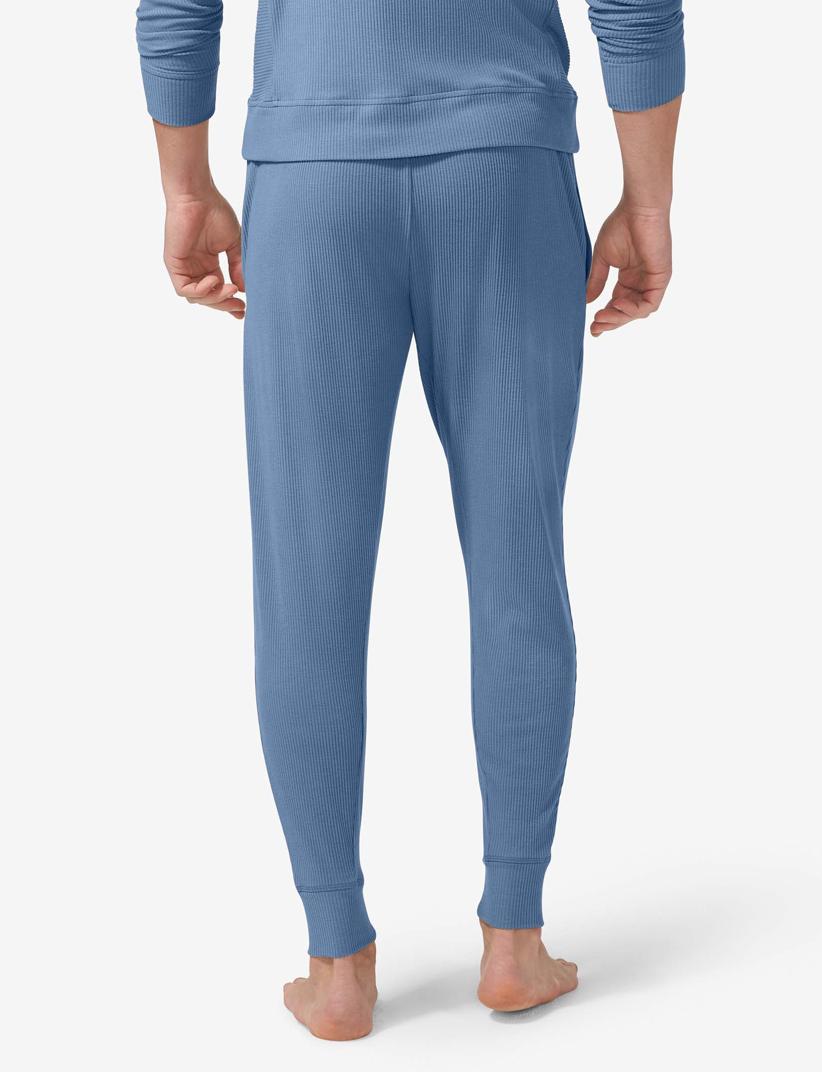 Zen Ribbed Jogger::Bering Sea