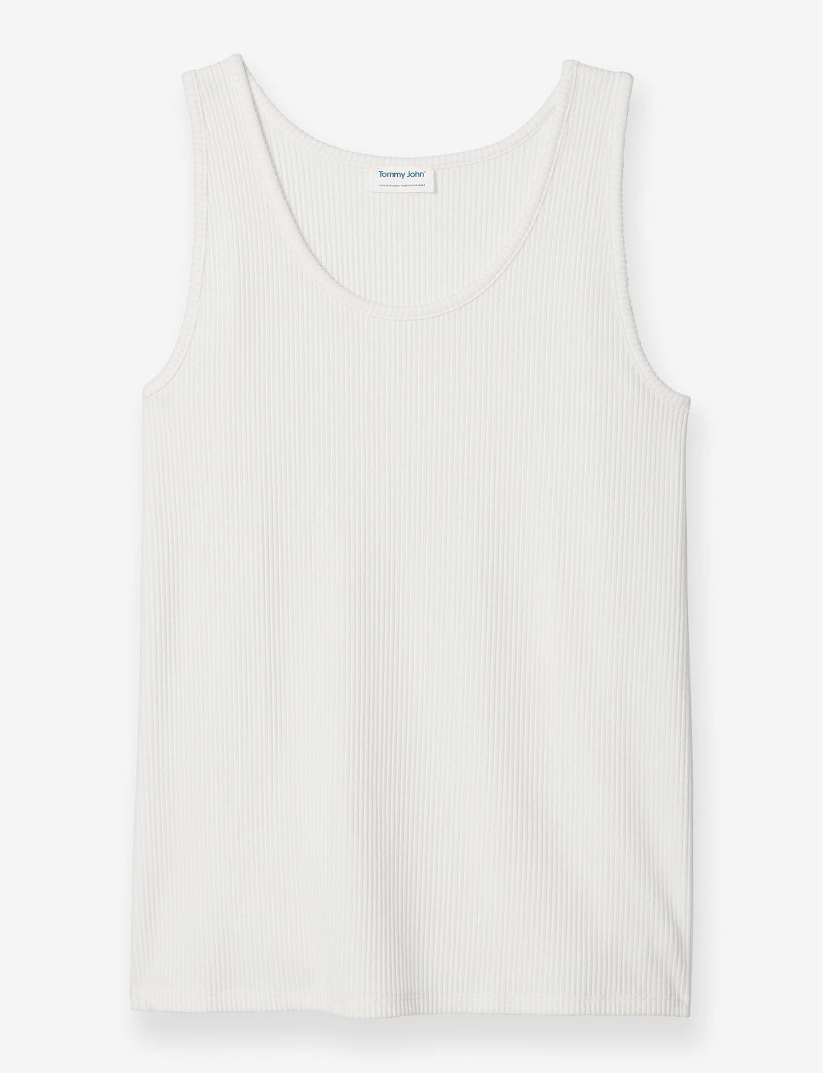 Women's Zen Ribbed Tank::Coconut Milk
