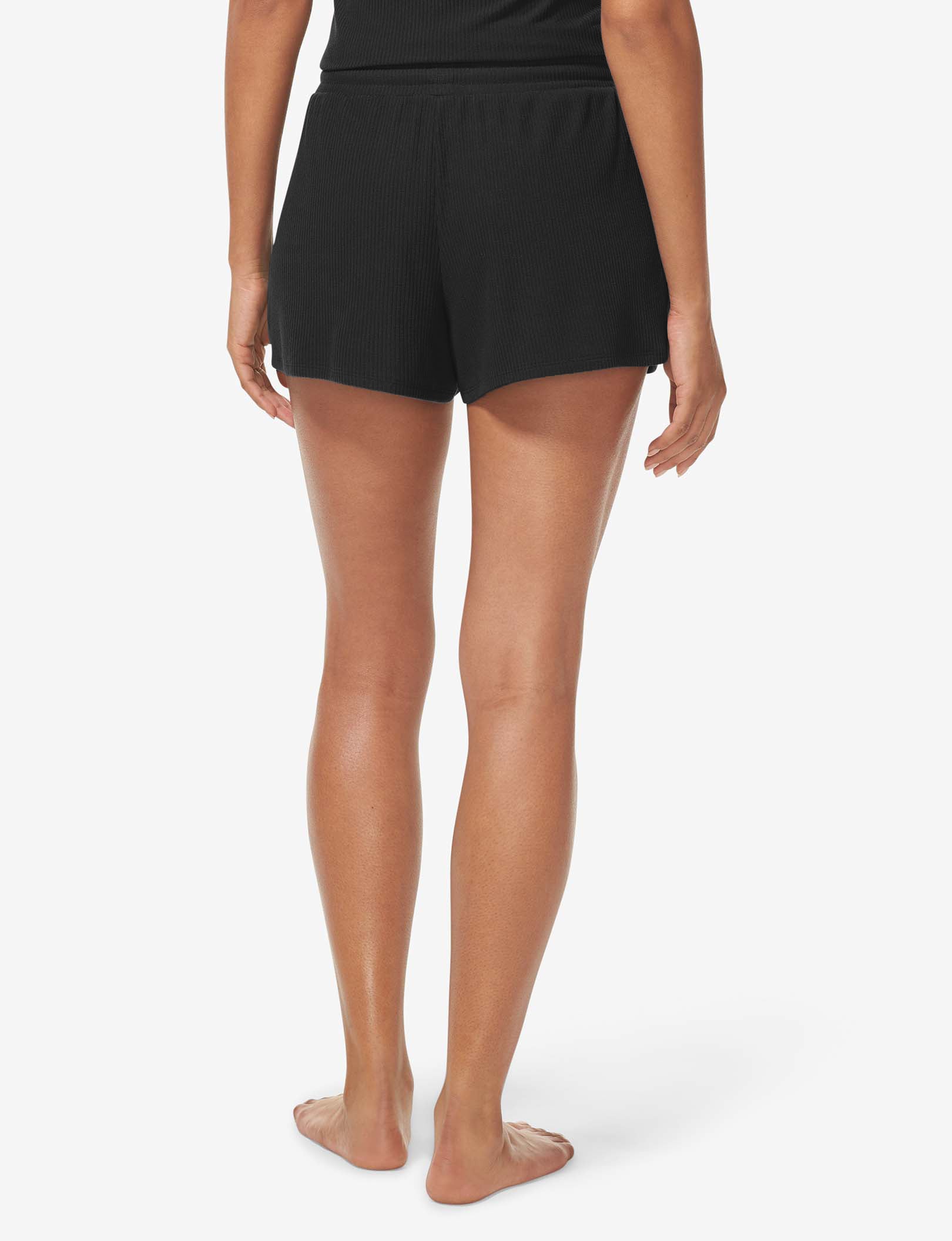 Women's Zen Ribbed Short::Black