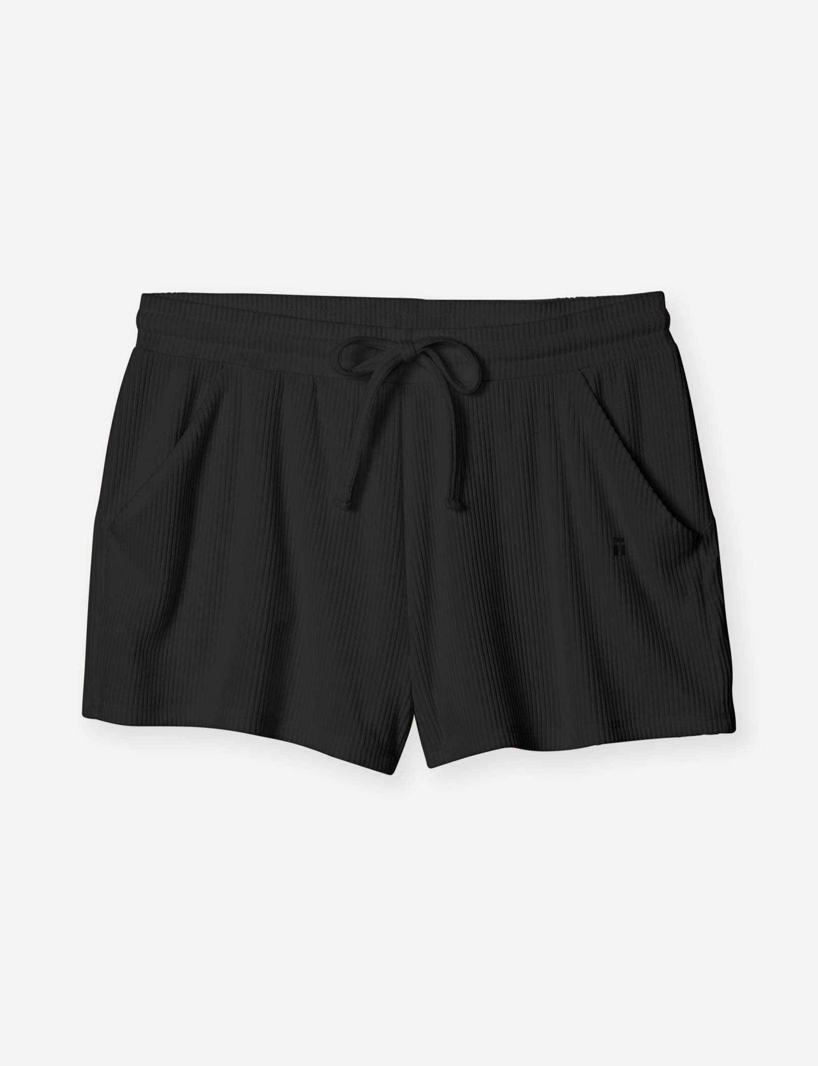 Women's Zen Ribbed Short::Black