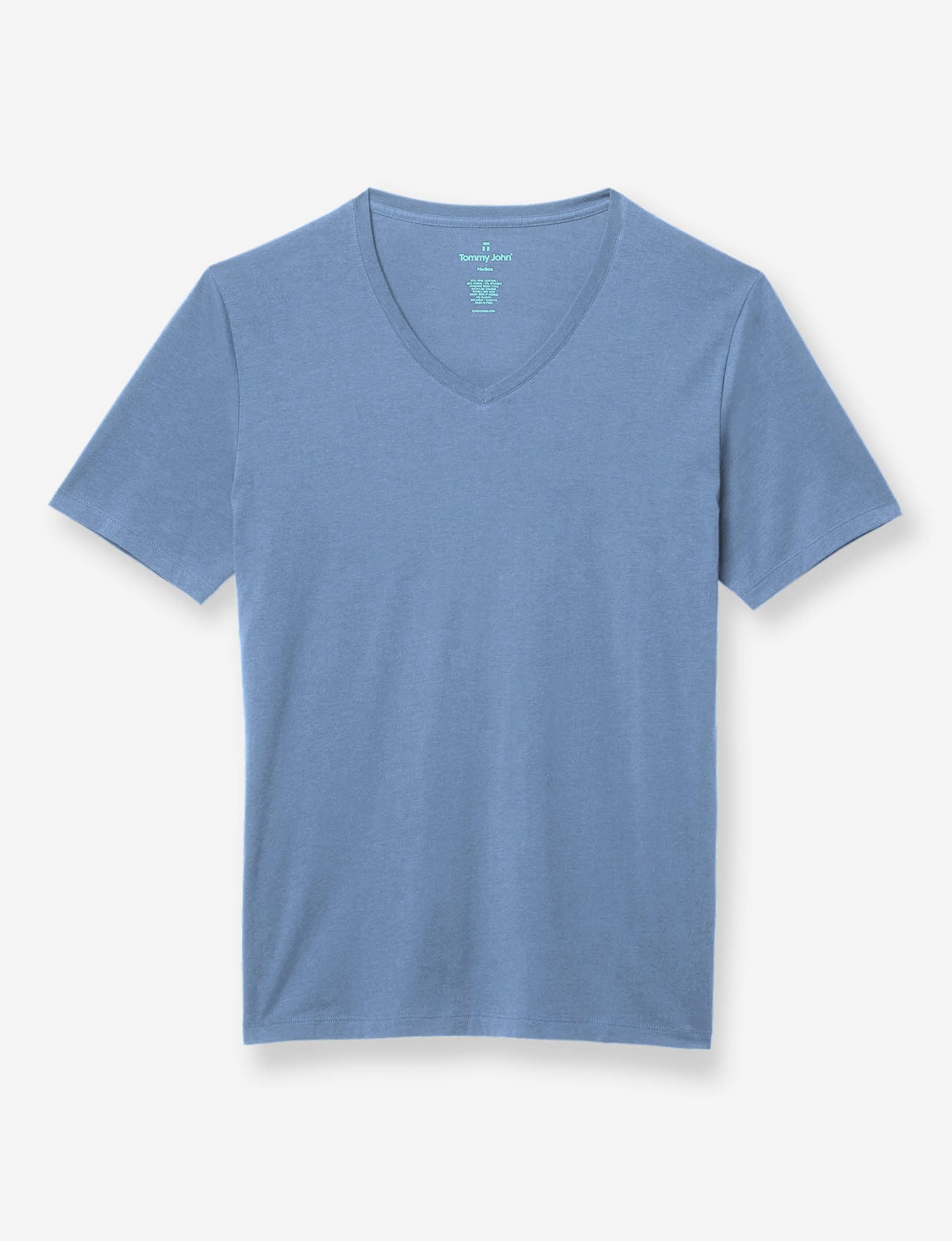 Second Skin V-Neck Tee::Bering Sea