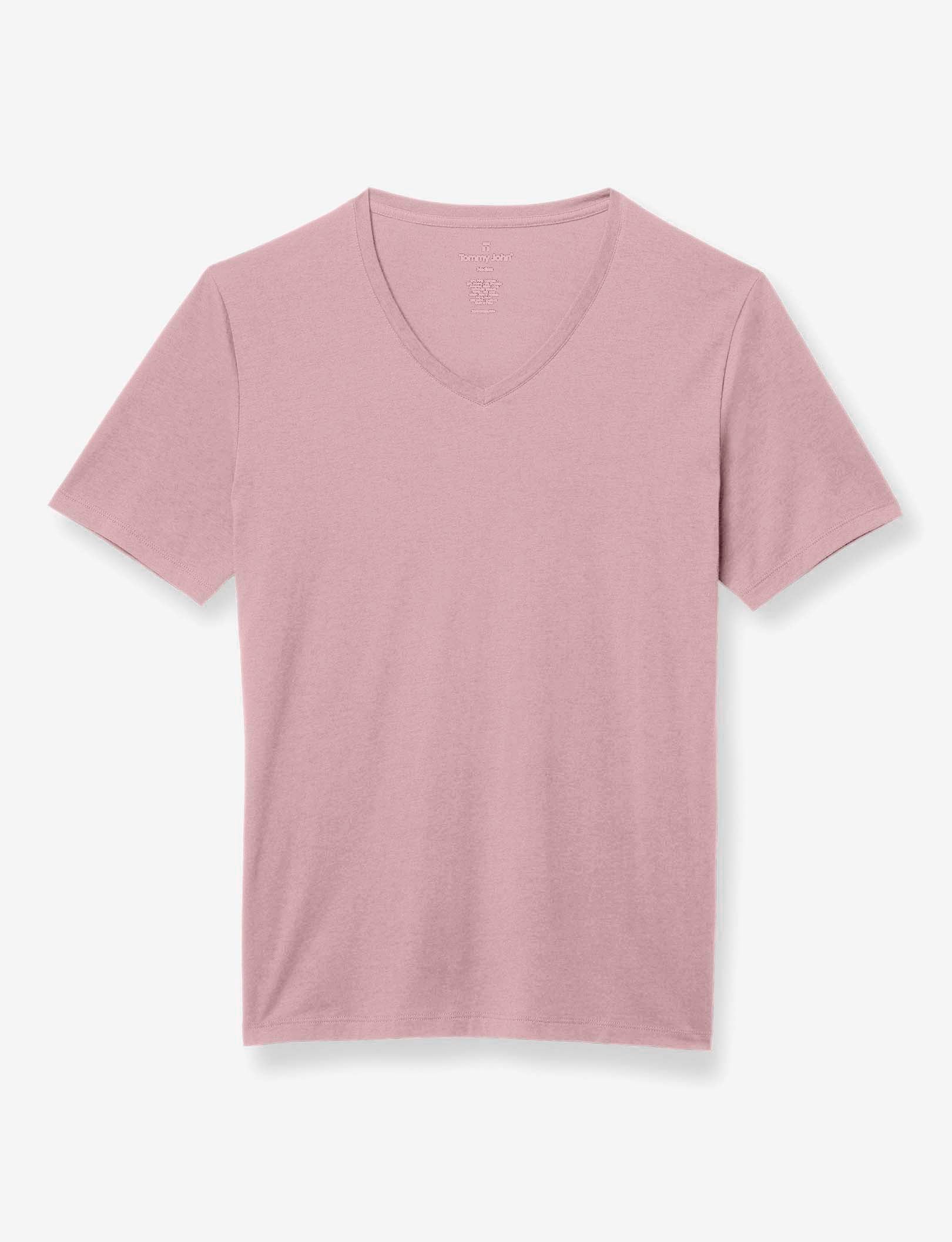 Second Skin V-Neck Tee::Sea Fog