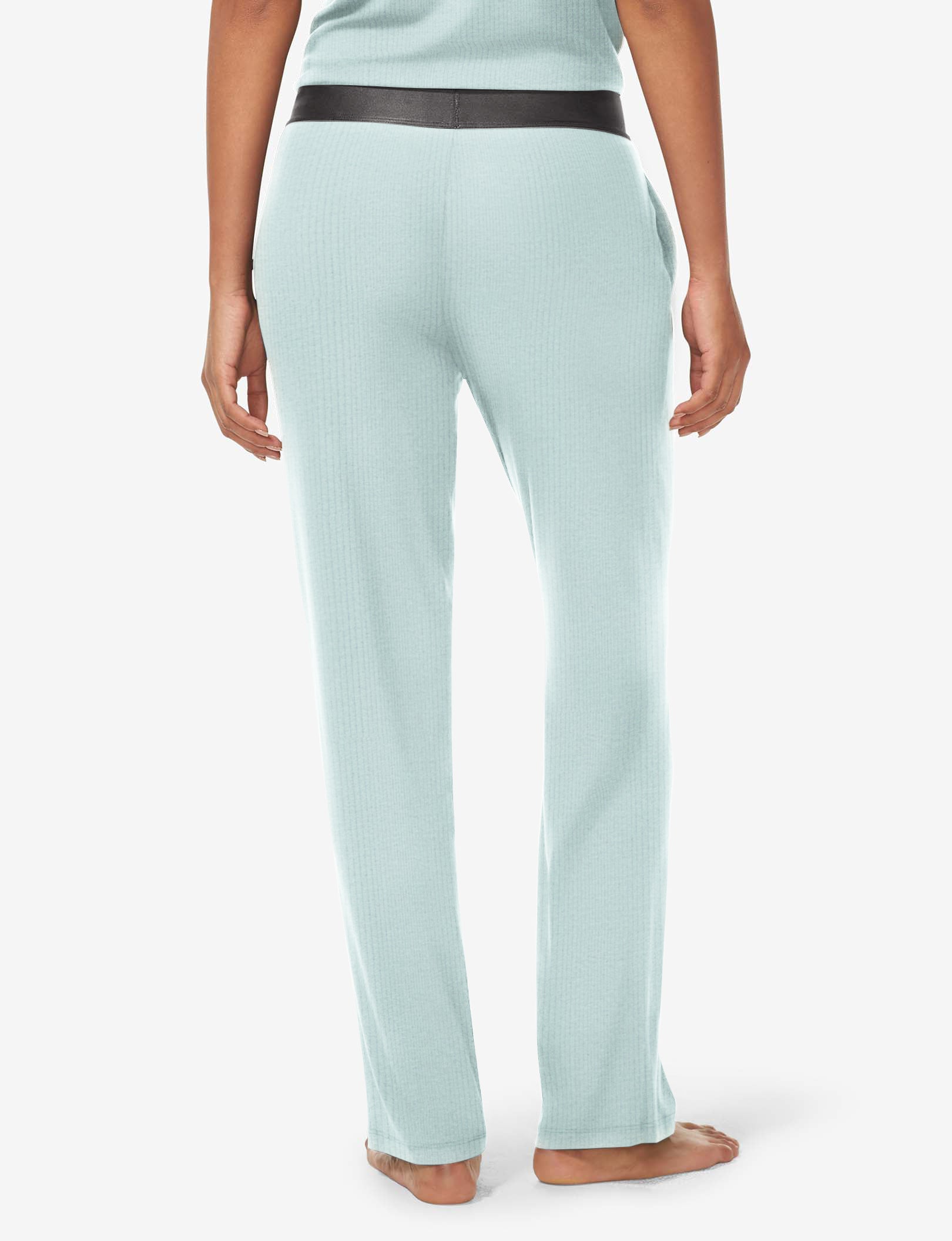 Women's Second Skin Micro Rib Sleep Pant::Blue Haze Rib