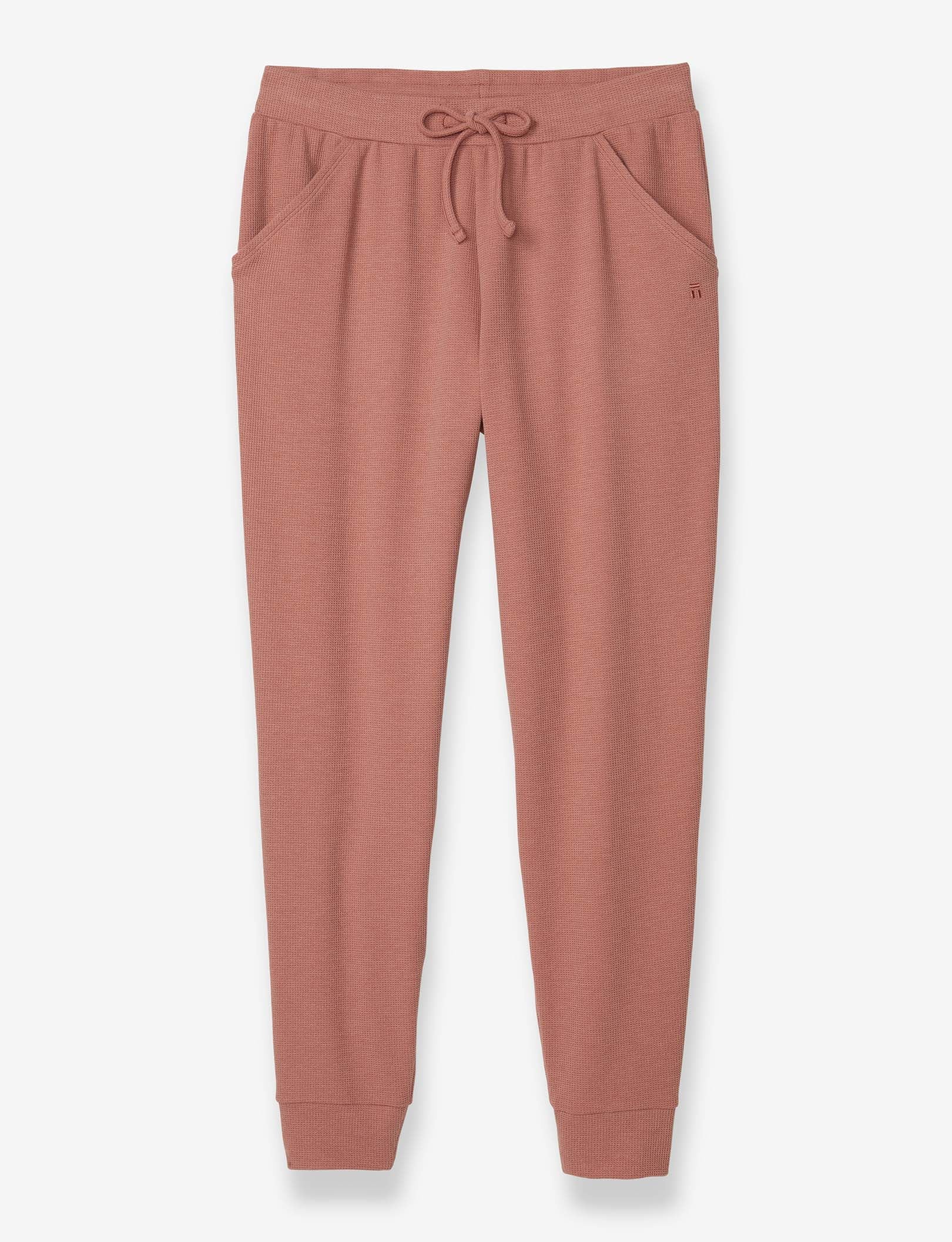 Women's Zen Waffle Jogger::Light Mahogany