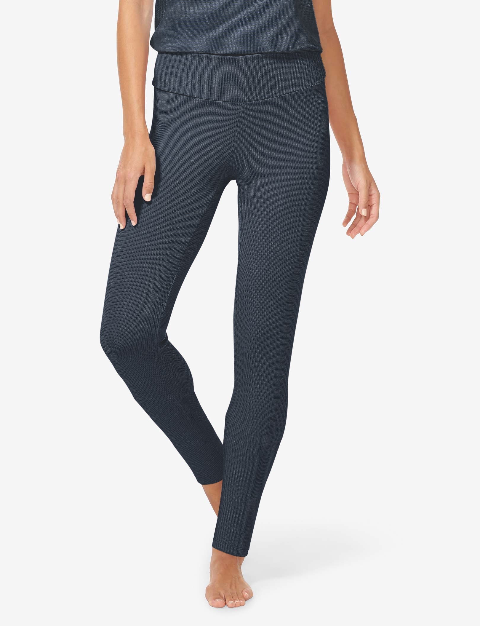 Women's Zen Waffle Legging::Night Sky
