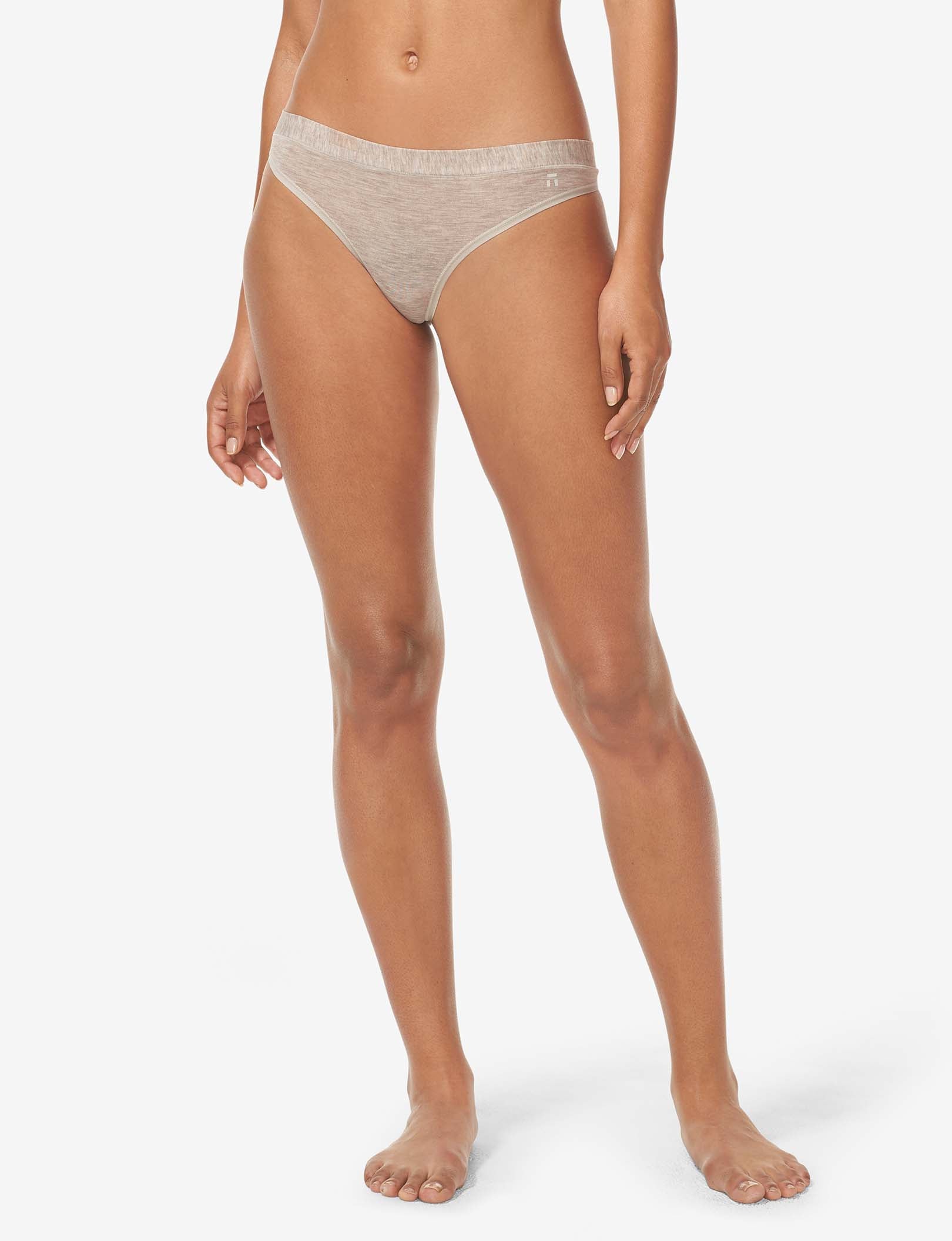 Women's Second Skin Thong::Dove Heather