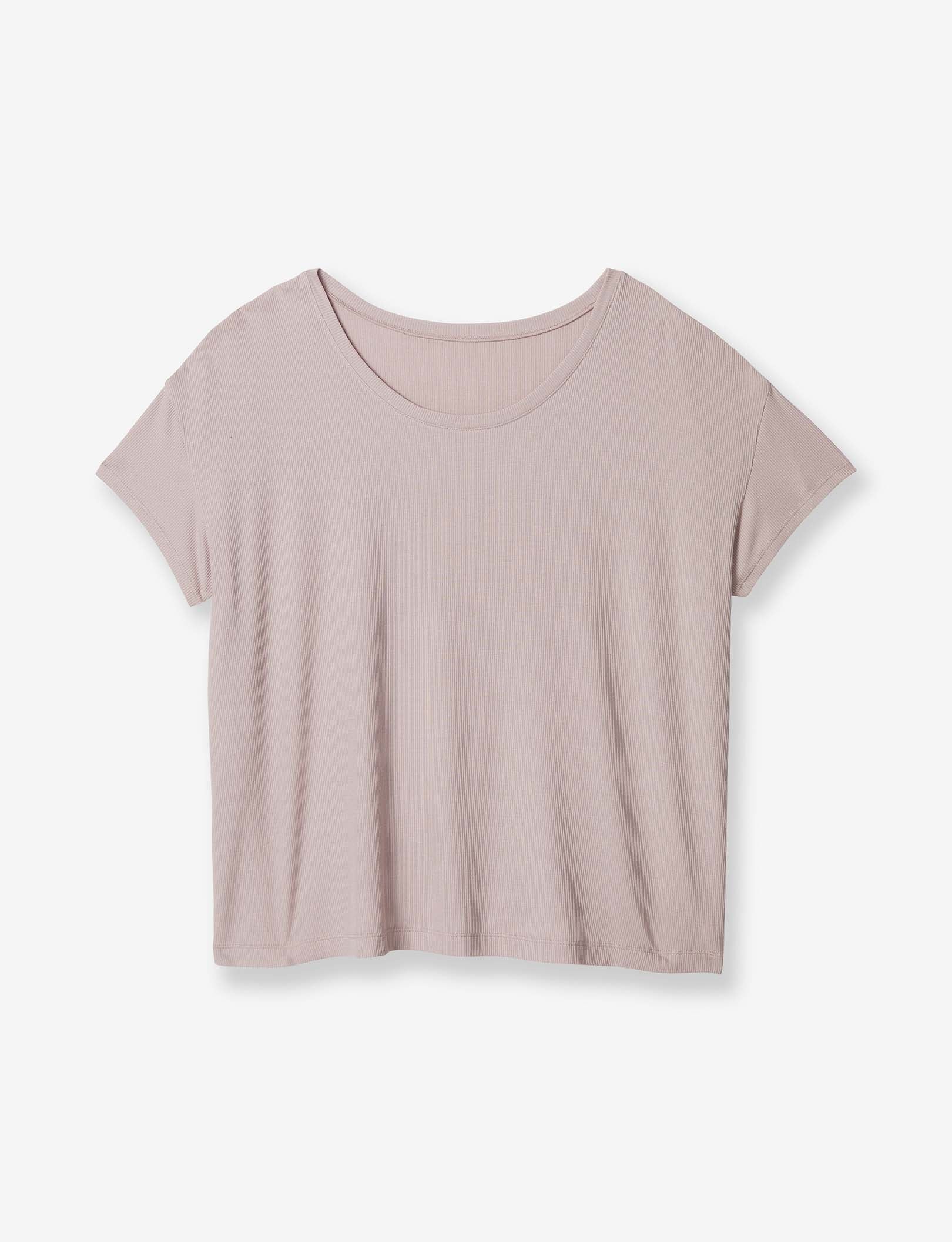 Women's Second Skin Micro Rib Sleep Tee::Sphinx