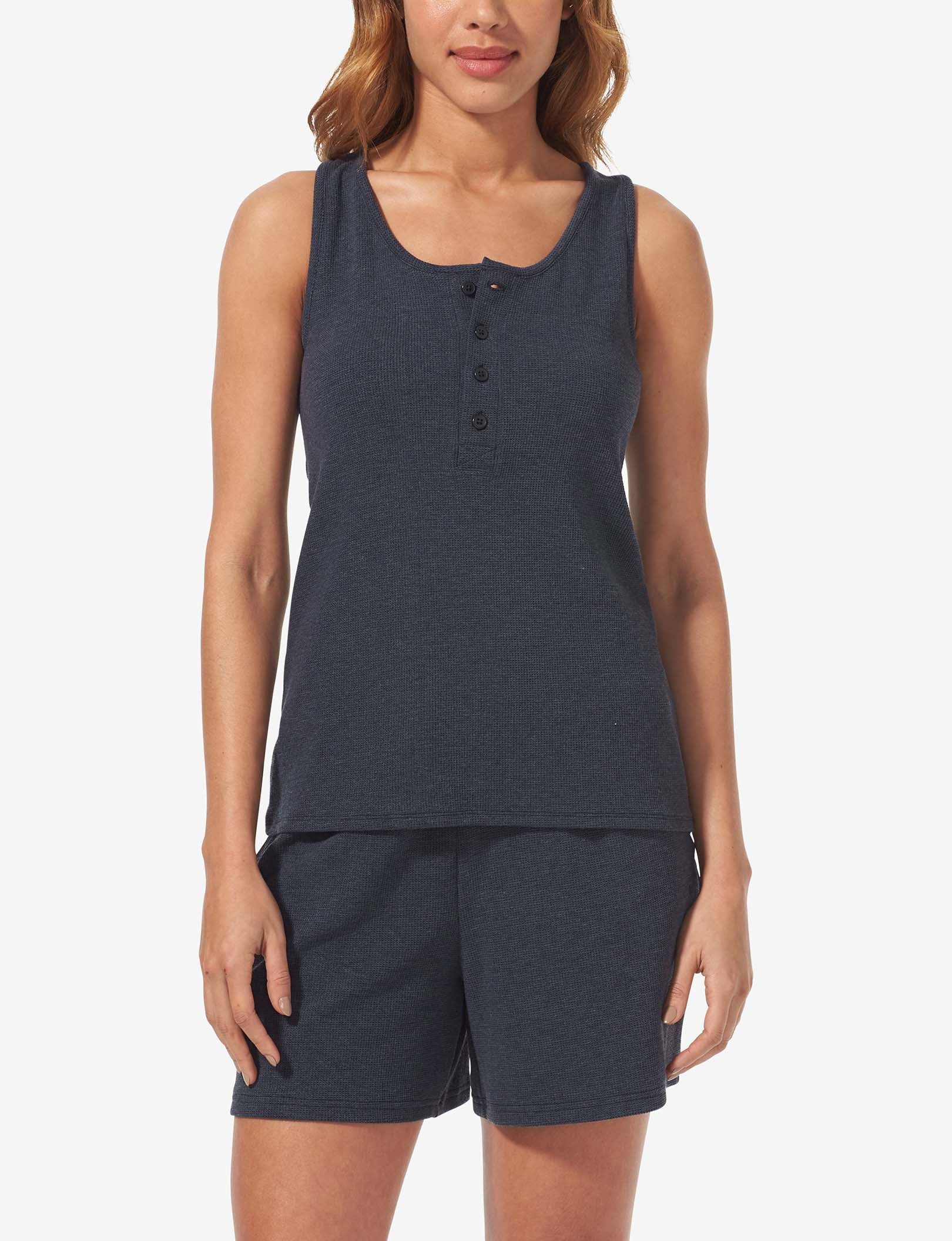 Women's Zen Waffle Tank::Night Sky Waffle