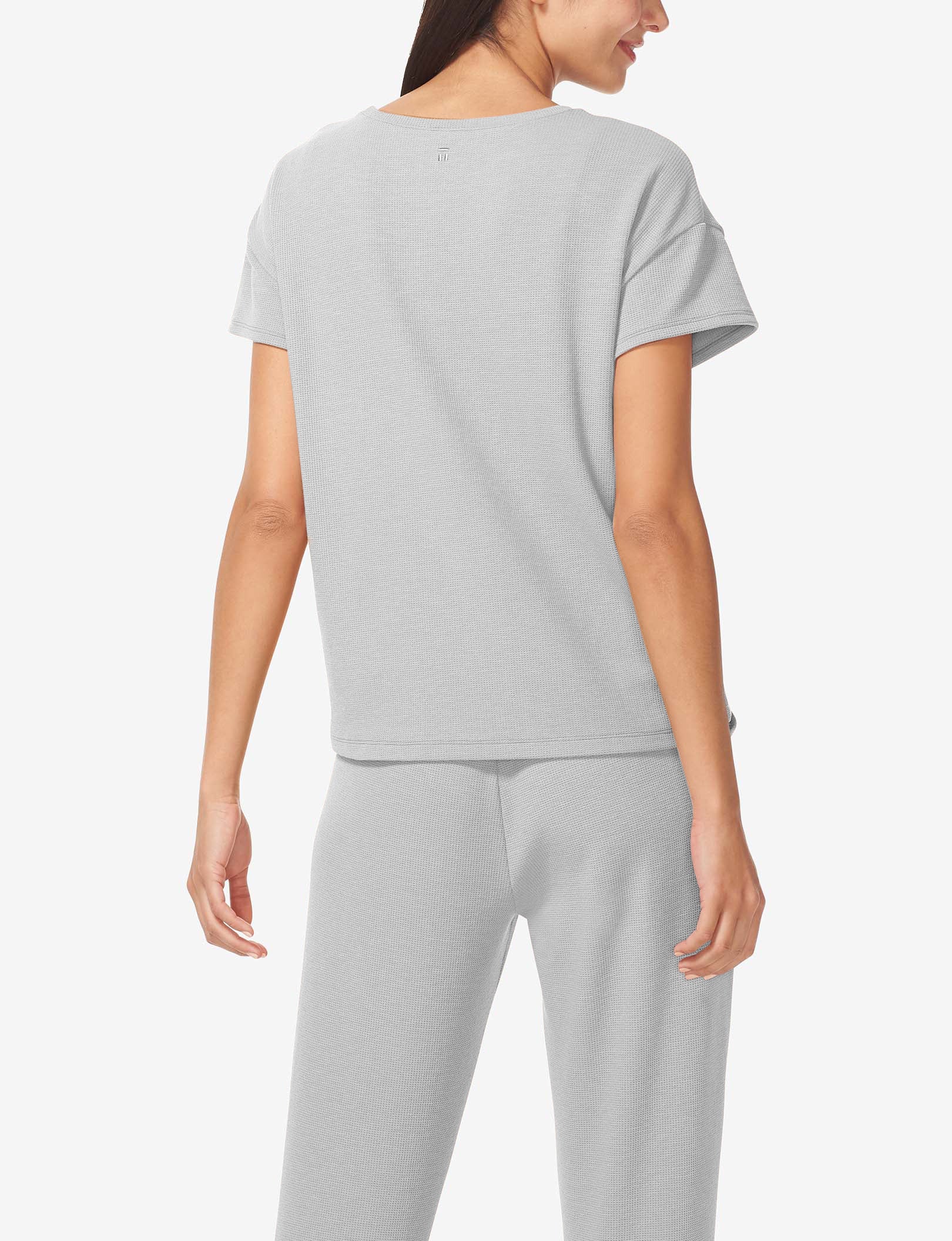 Women's Zen Waffle Tee::Mirage Gray