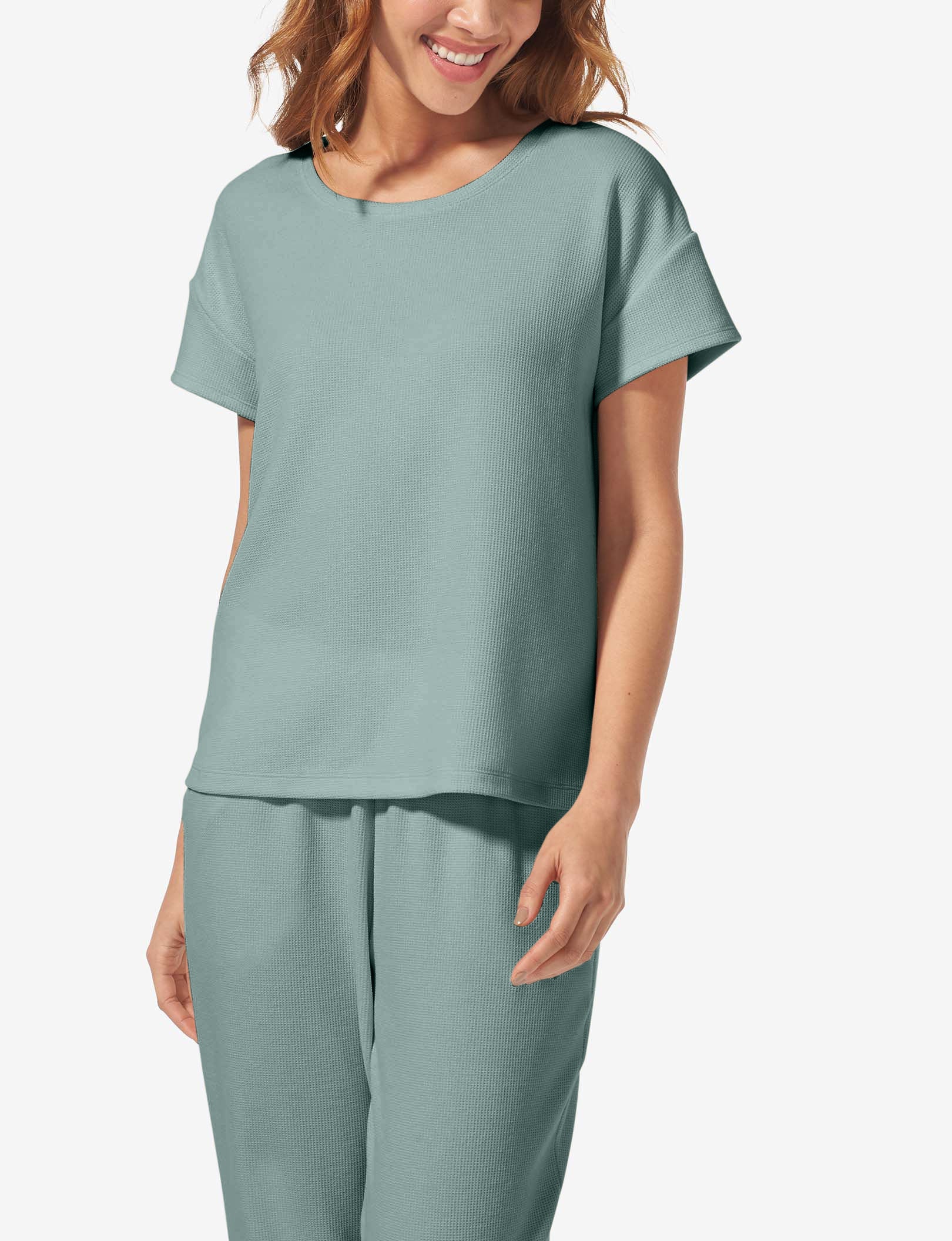 Women's Zen Waffle Tee::Lily Pad