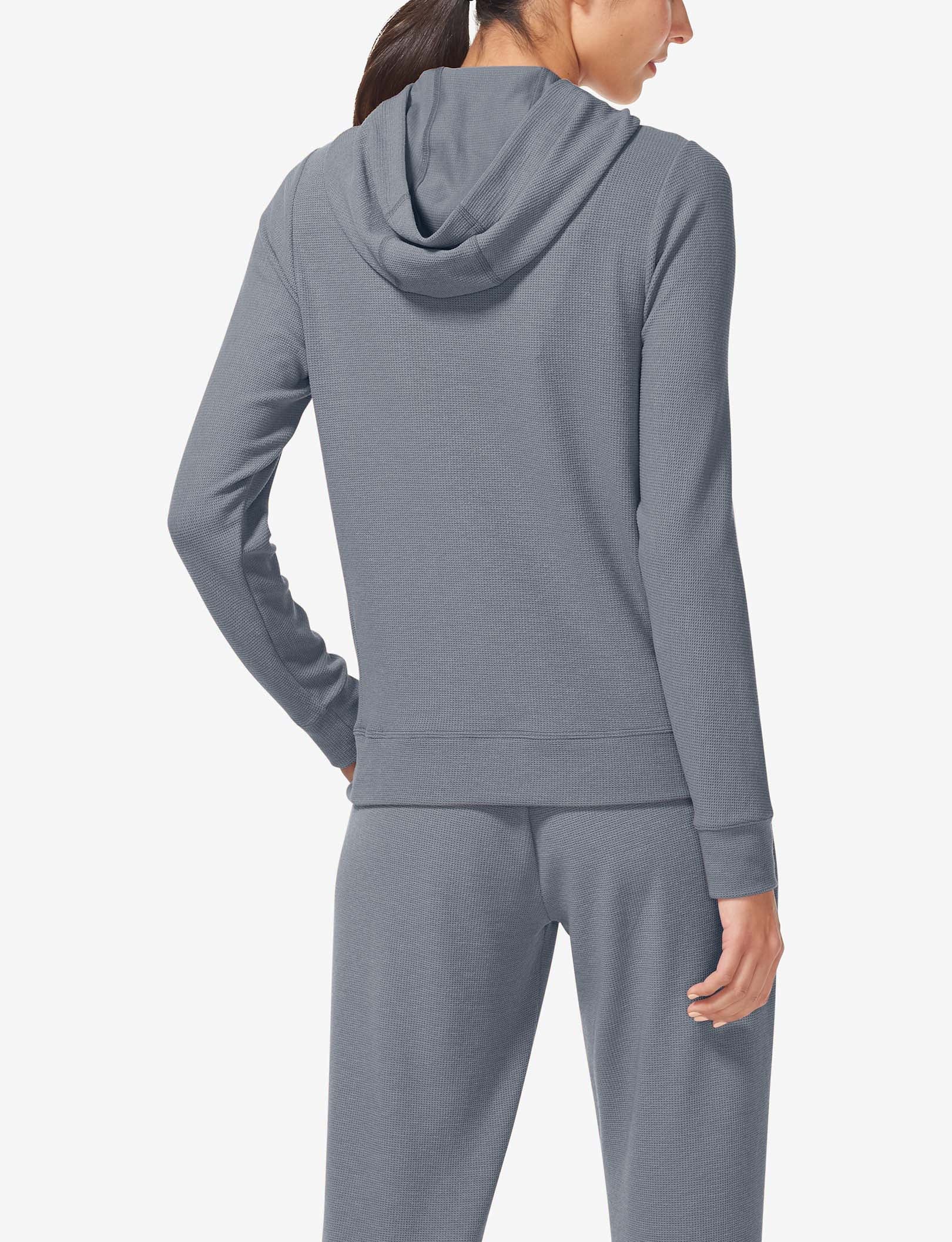 Women's Zen Waffle Hoodie::Quiet Shade