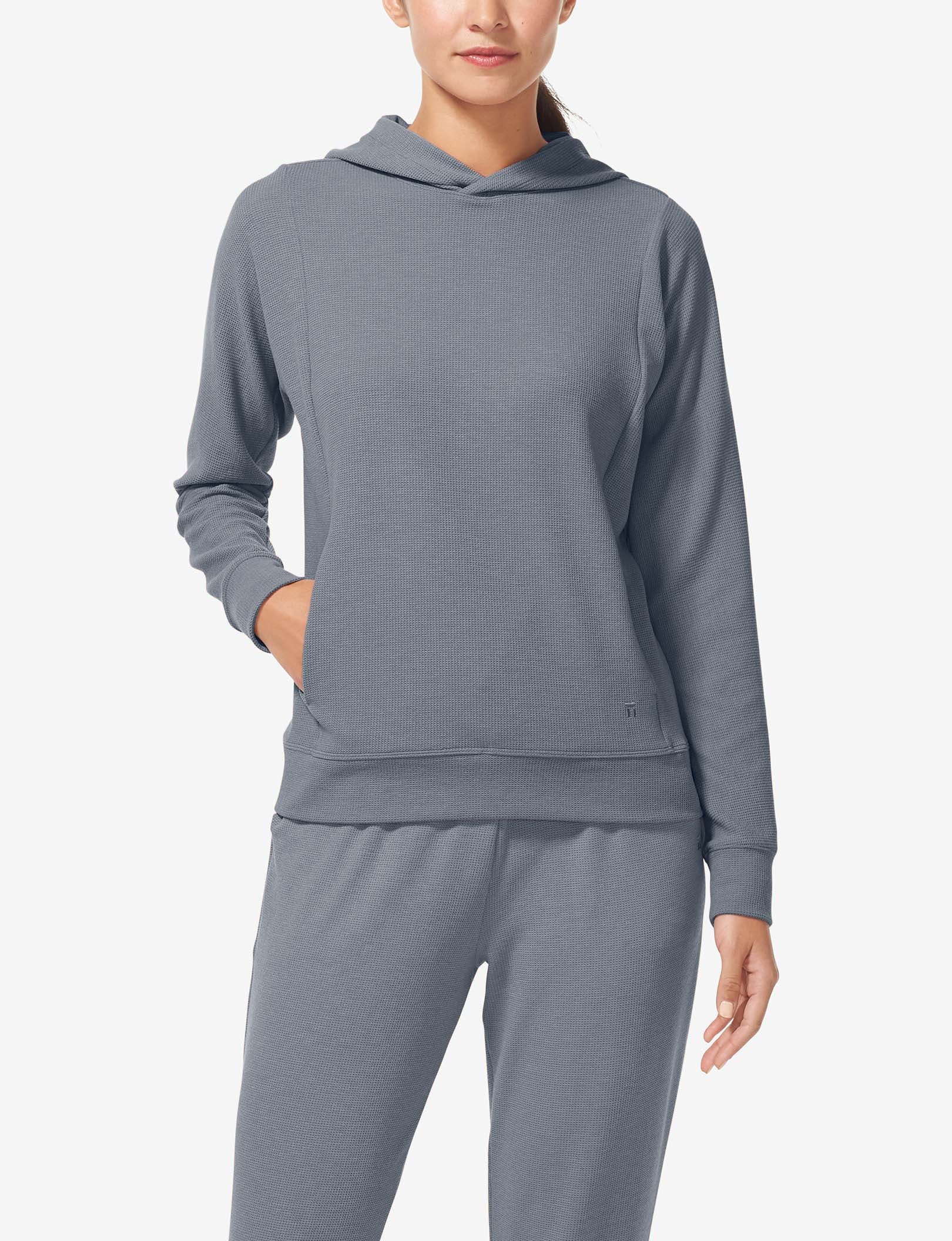 Women's Zen Waffle Hoodie::Quiet Shade