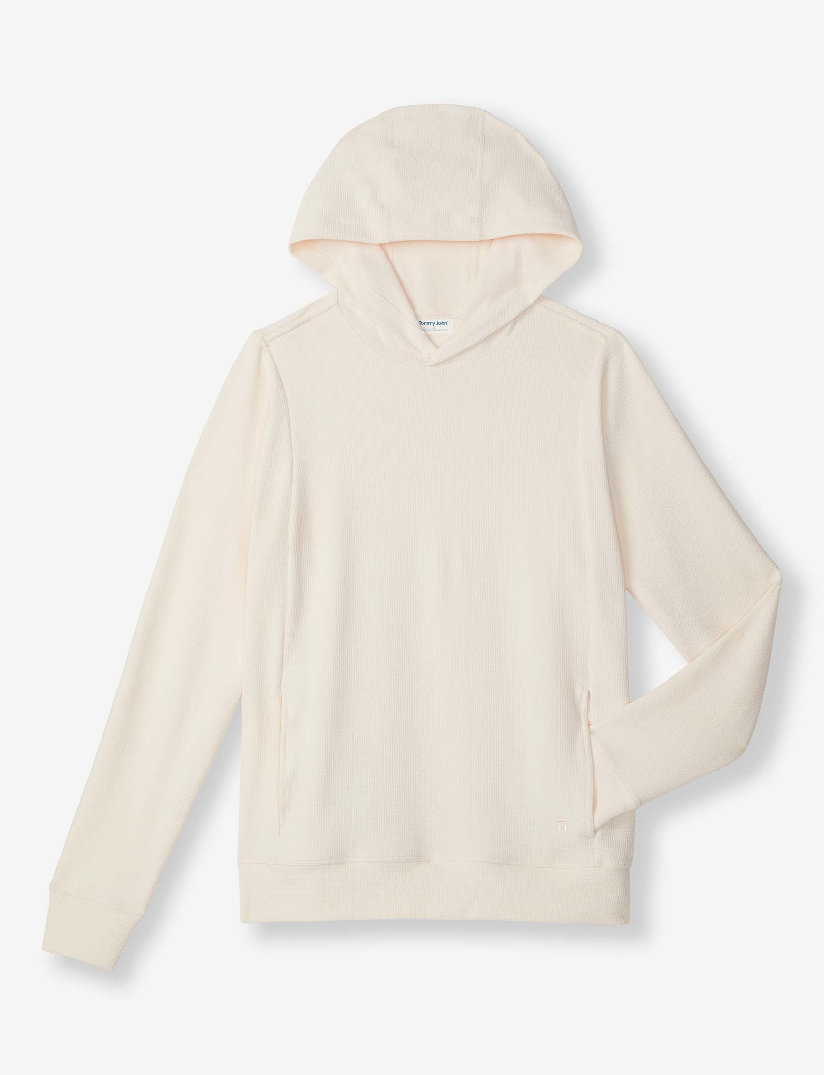 Women's Zen Waffle Hoodie::Pastel Parchment Waffle