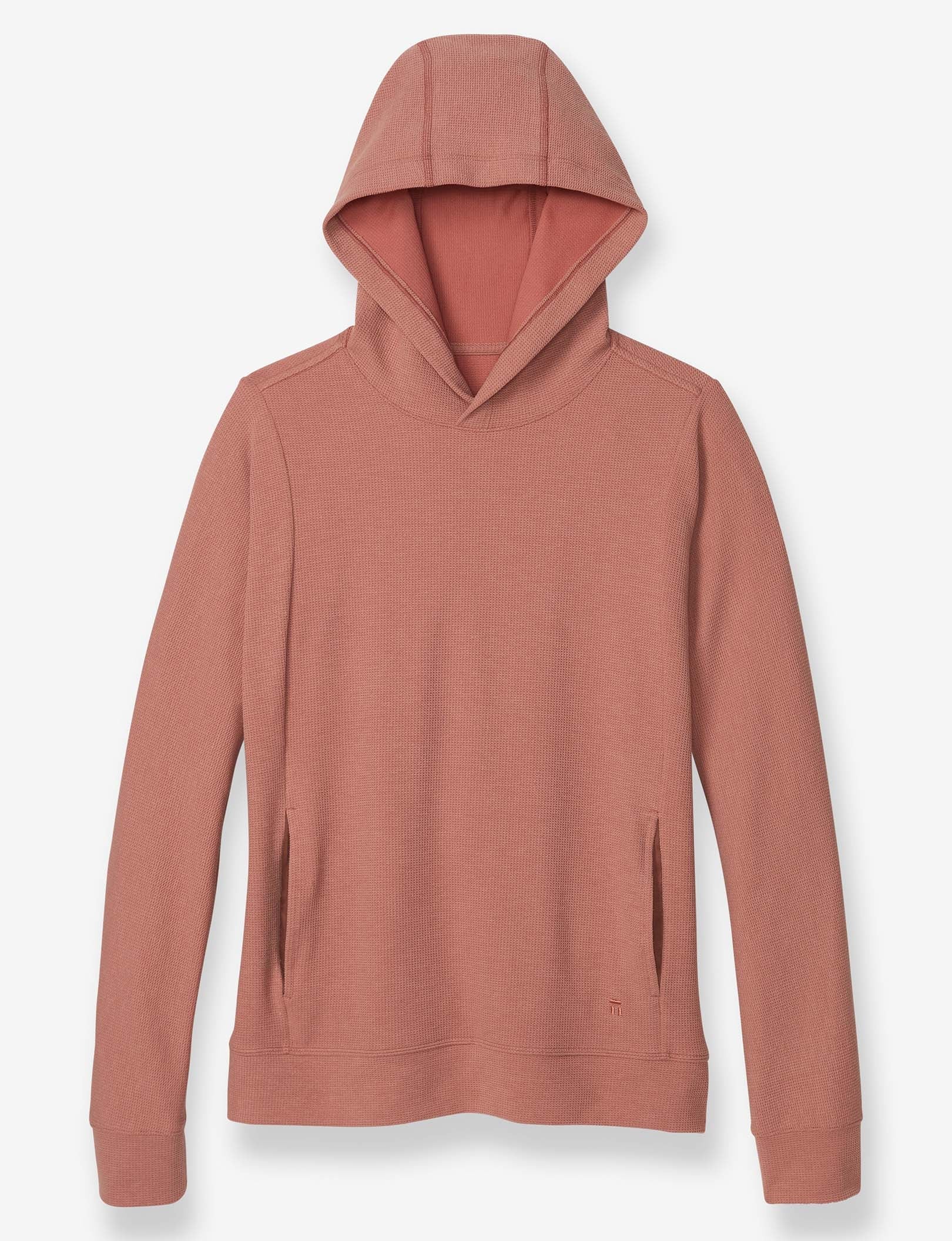 Women's Zen Waffle Hoodie::Light Mahogany