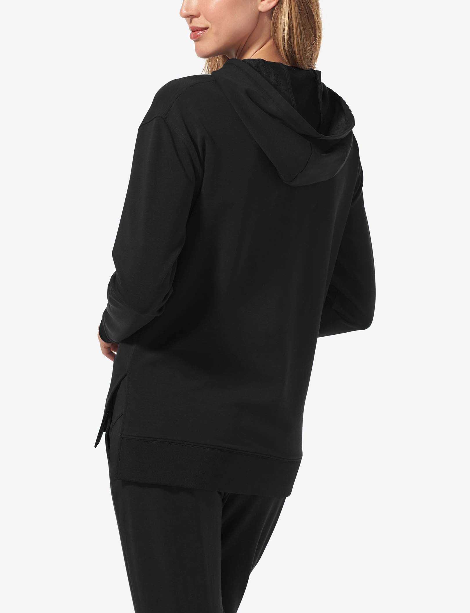 Women's Luxe French Terry Hoodie::Black