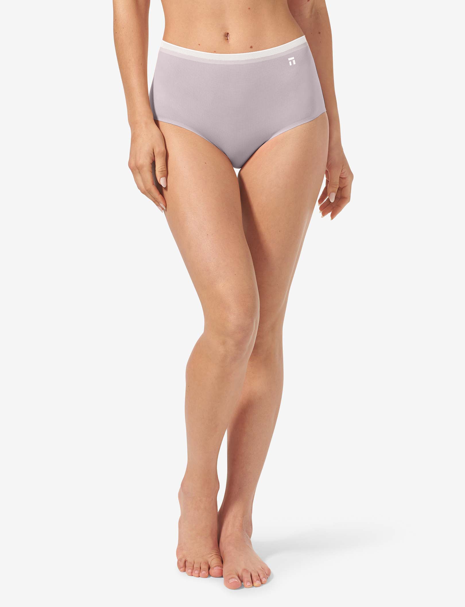 Women's Air High Rise Brief::Gull Gray