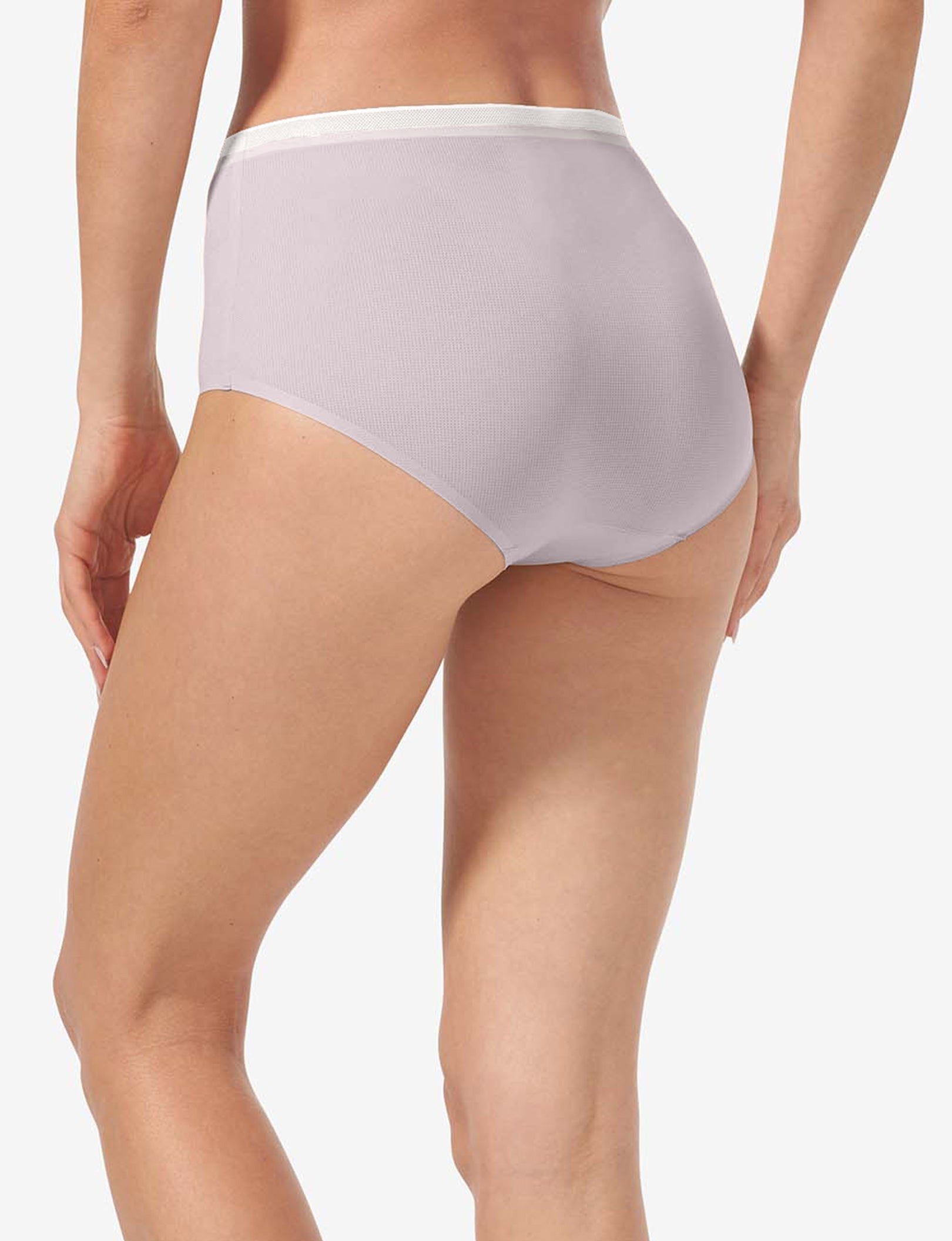 Women's Air High Rise Brief::Gull Gray