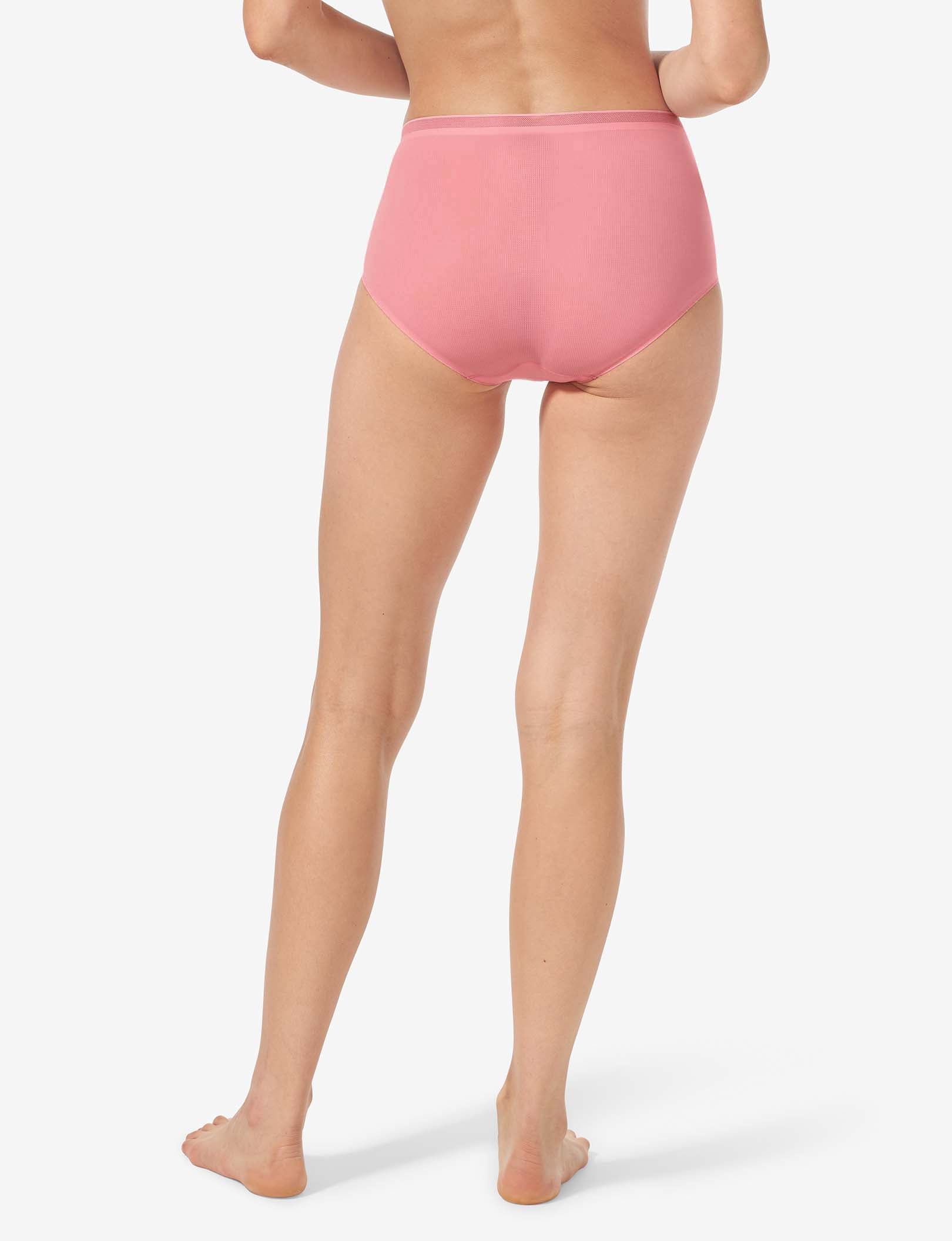 Women's Air High Rise Brief::Geranium Pink