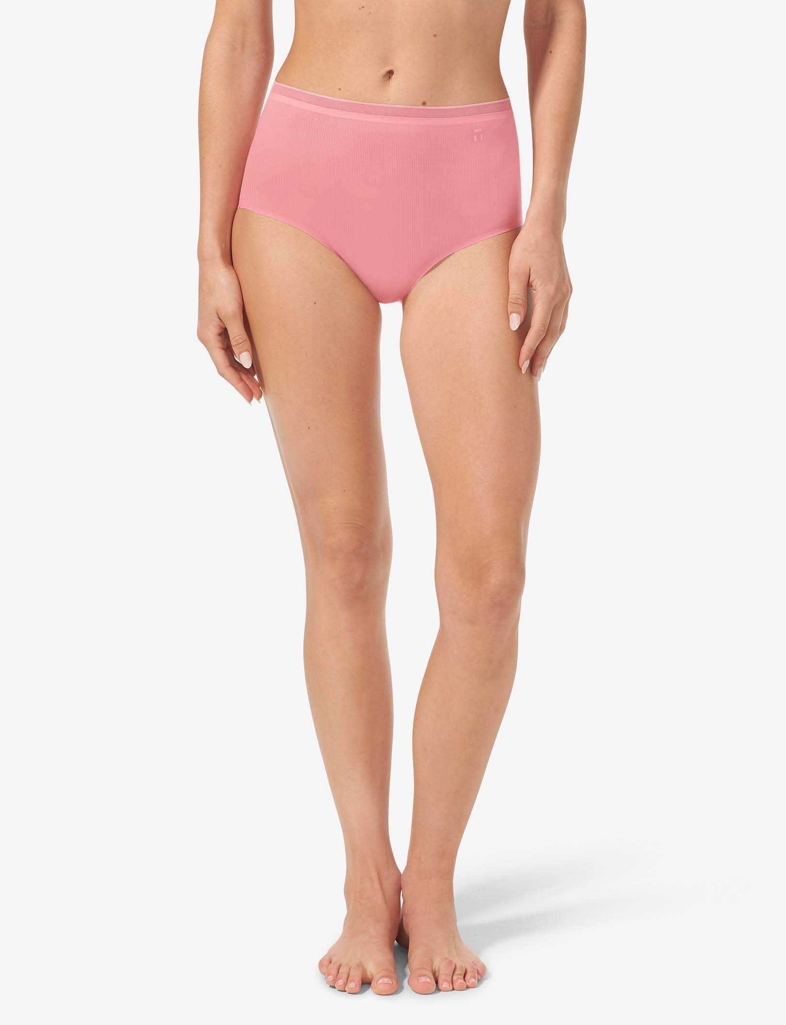 Women's Air High Rise Brief::Geranium Pink