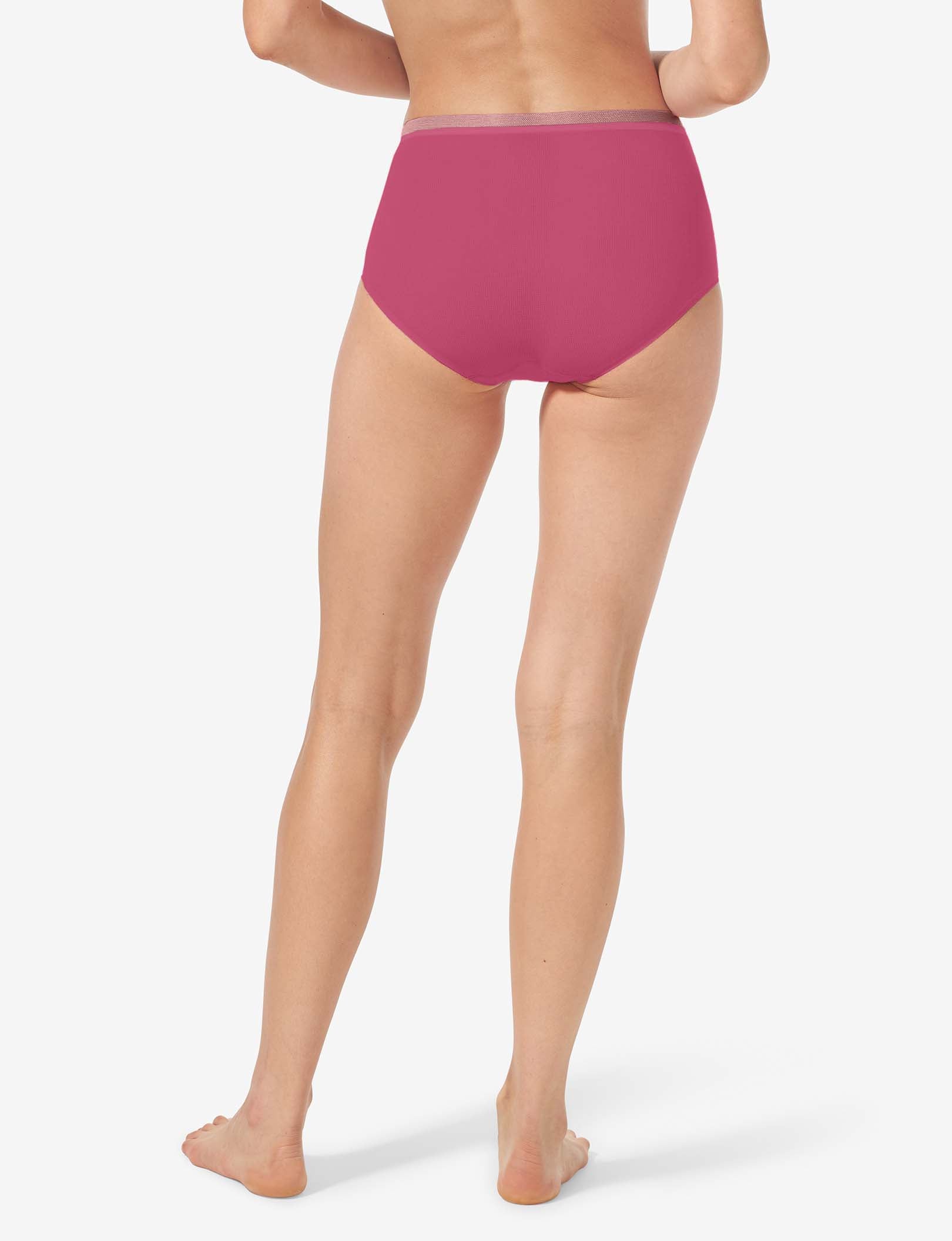 Women's Air High Rise Brief::Red Violet