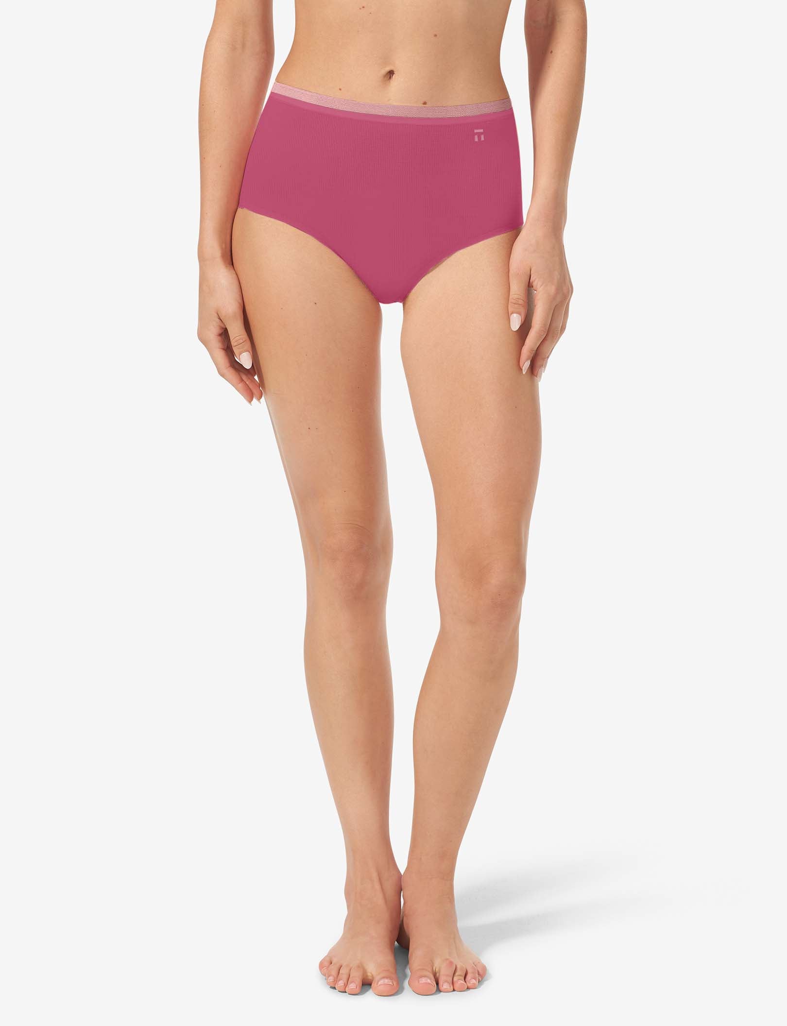 Women's Air High Rise Brief::Red Violet