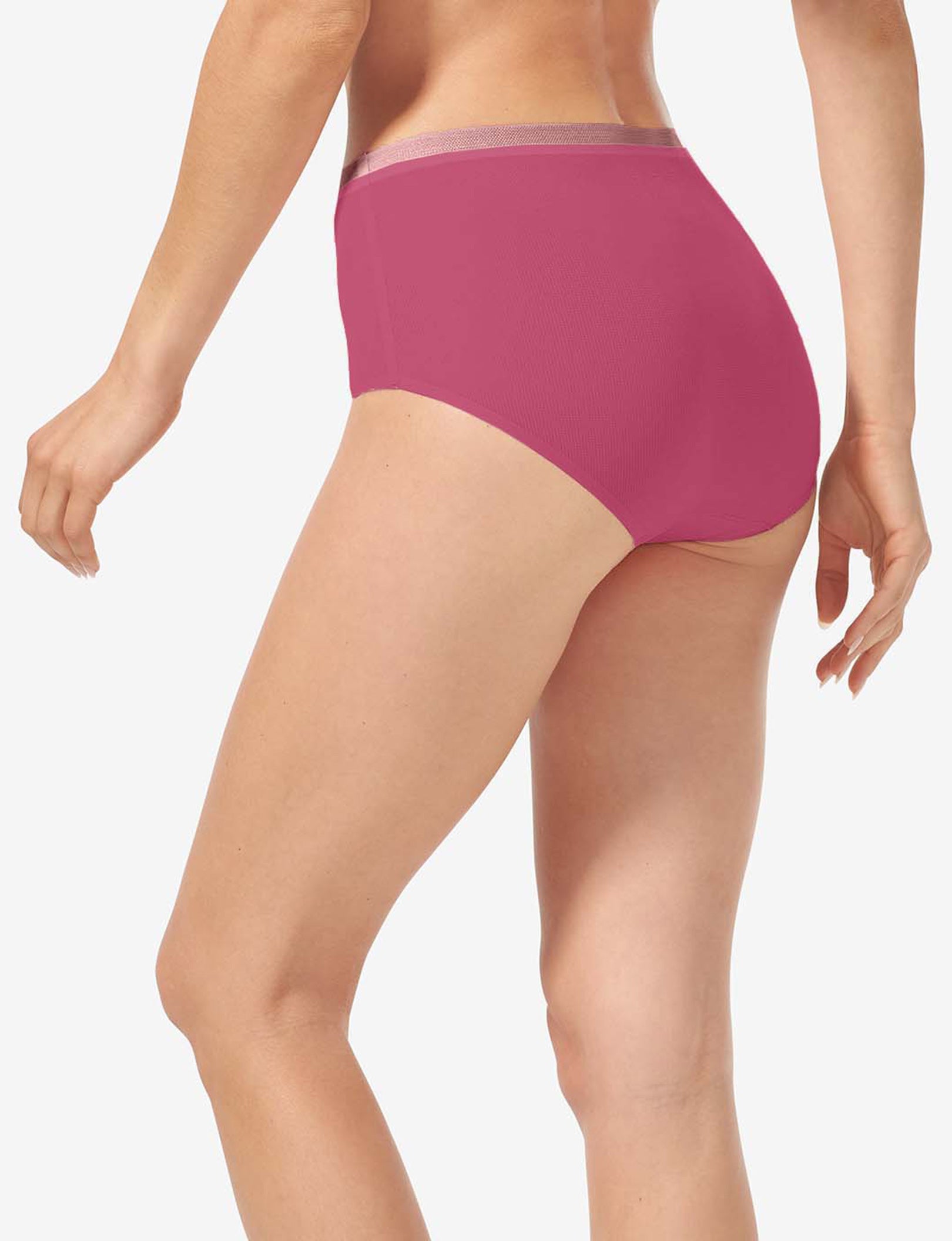 Women's Air High Rise Brief::Red Violet