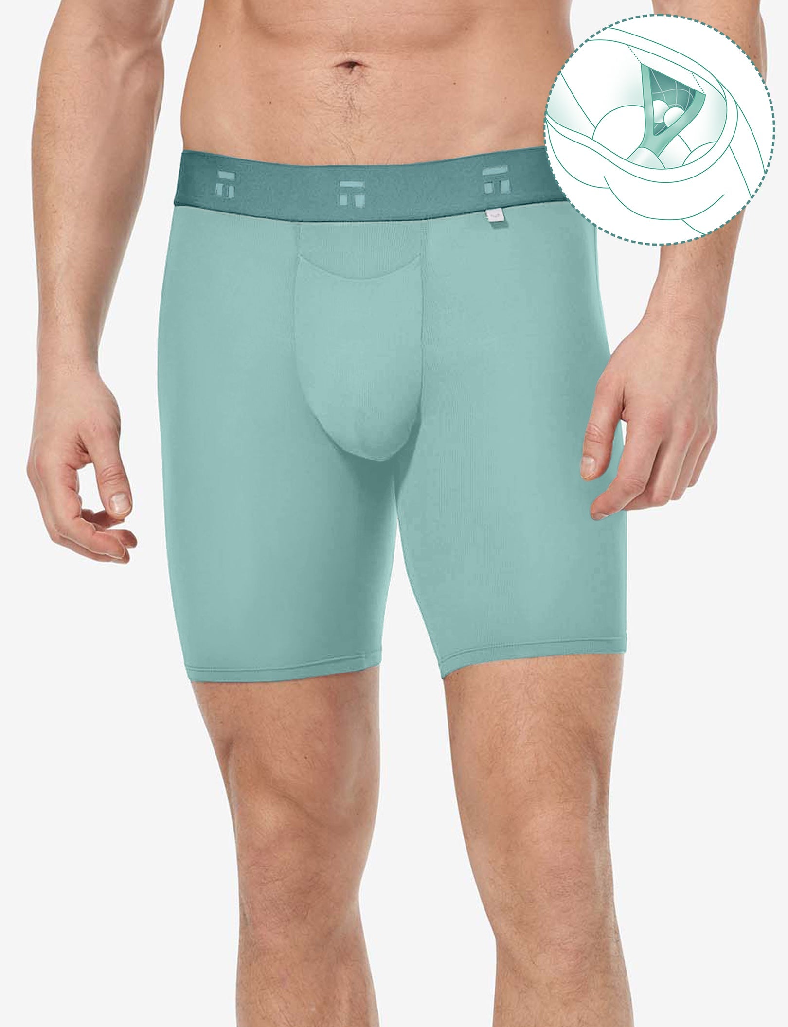 Air Hammock Pouchâ„¢ Boxer Brief 8"::Arctic