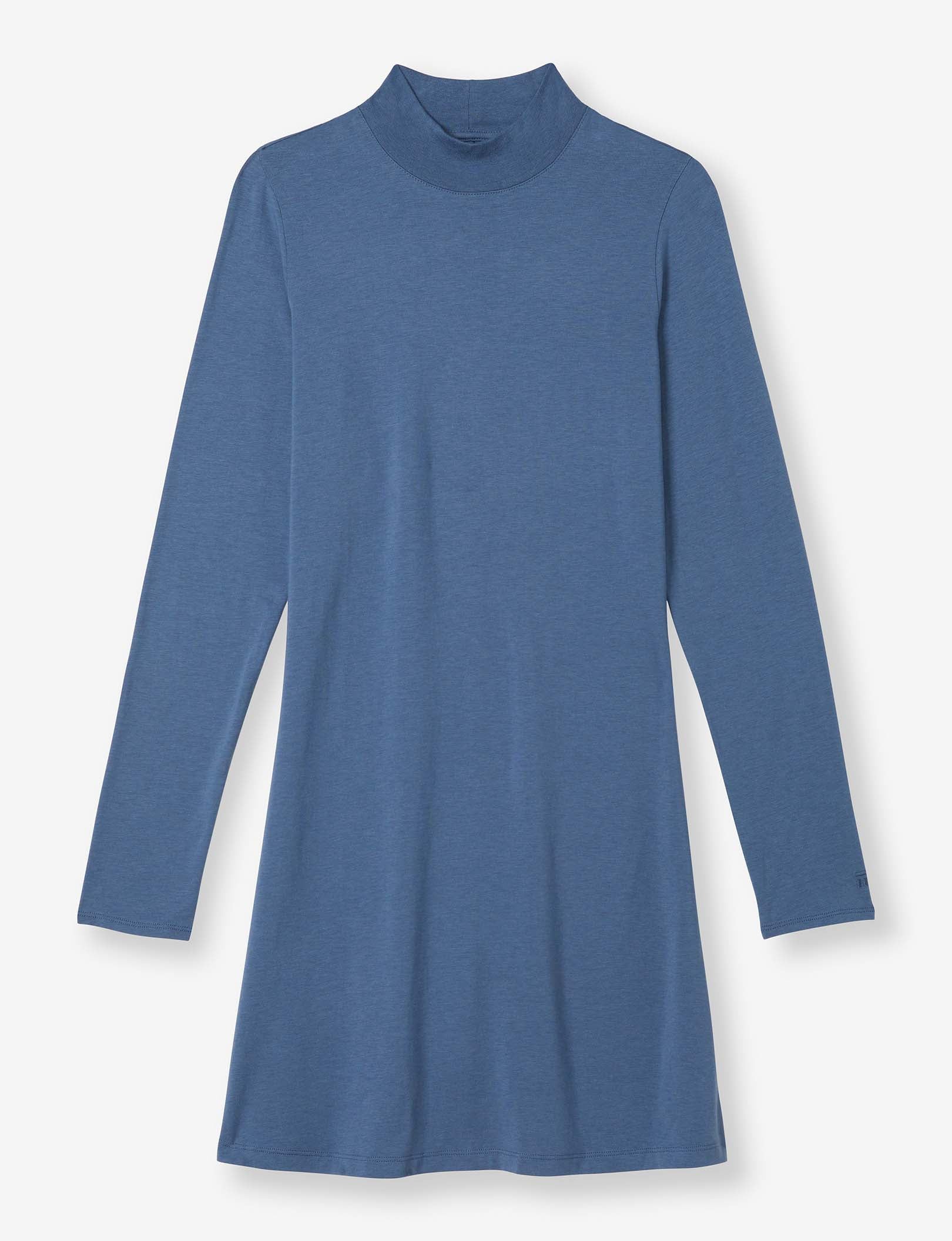 Women's Second Skin Long Sleeve Dress::Bering Sea