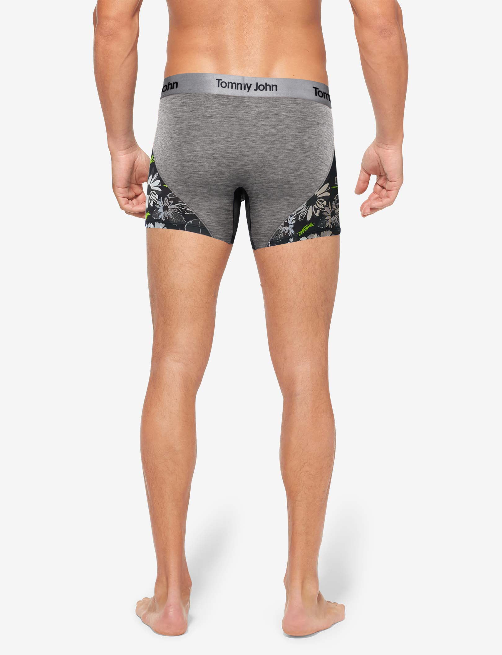 Second Skin Trunk 4"::Black Botanical Colorblock