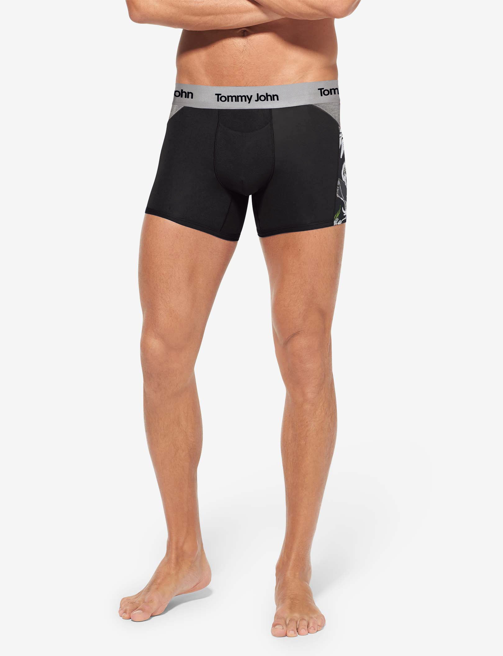 Second Skin Trunk 4"::Black Botanical Colorblock