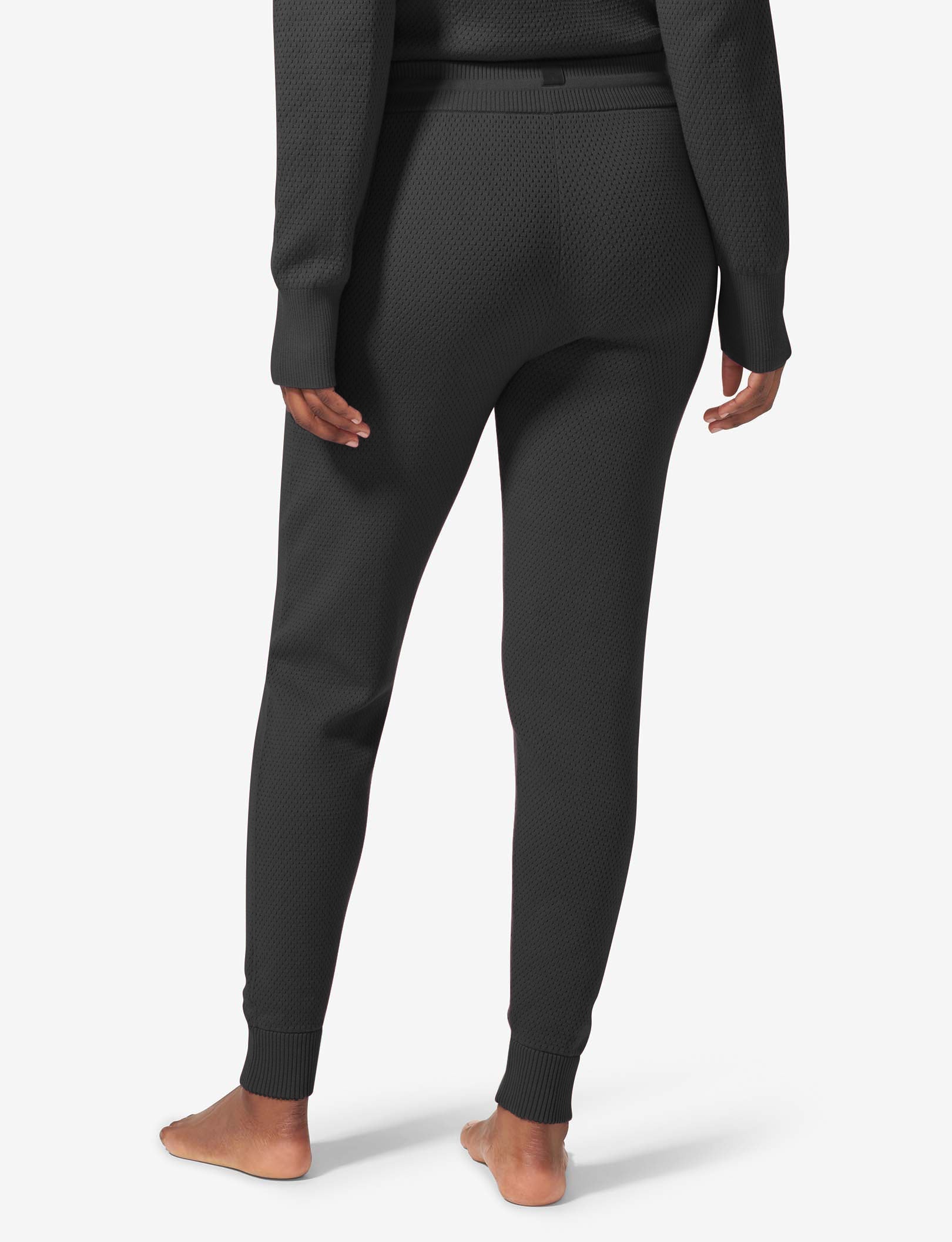 Women's Sweater Lounge Jogger::Black