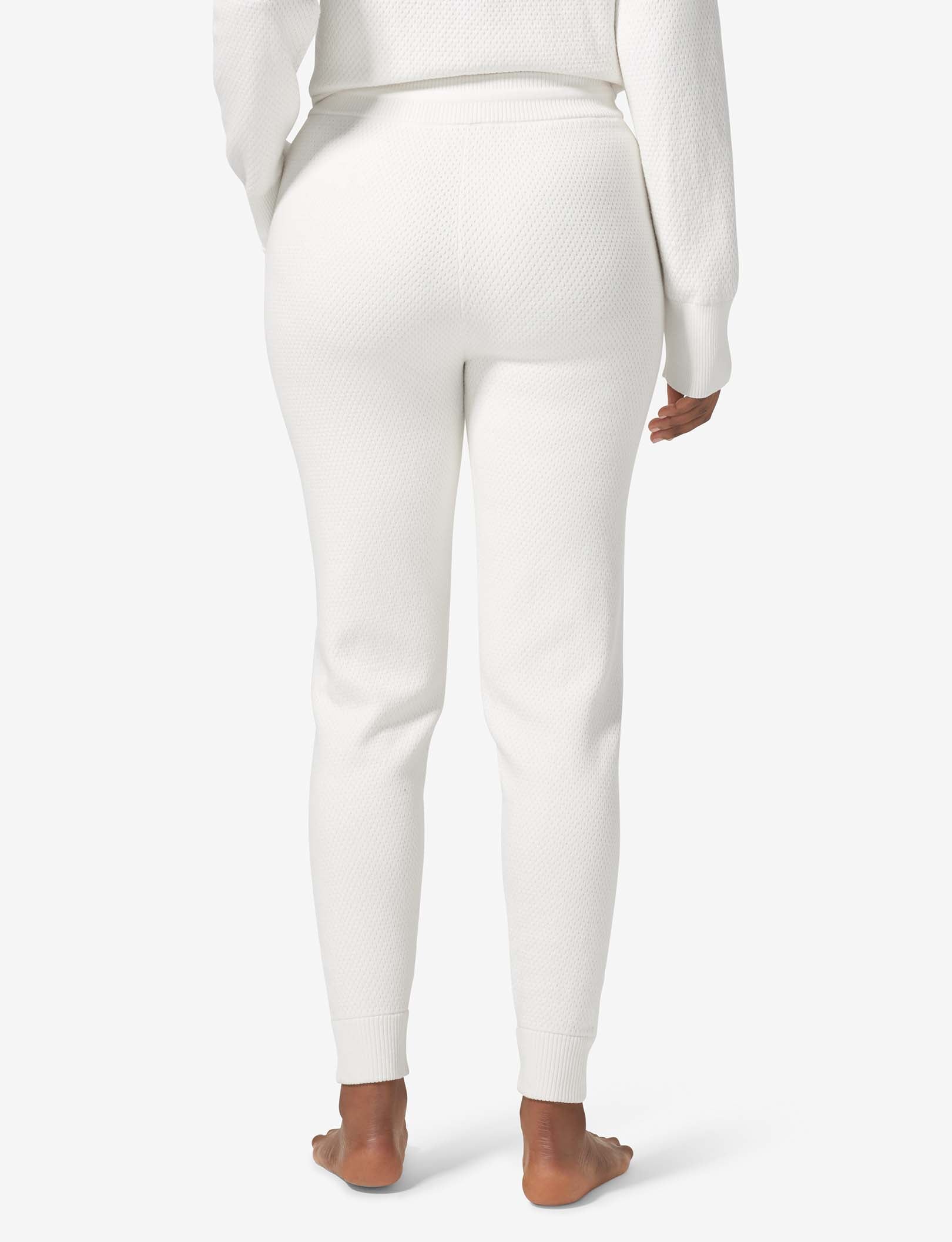 Women's Sweater Lounge Jogger::Coconut Milk