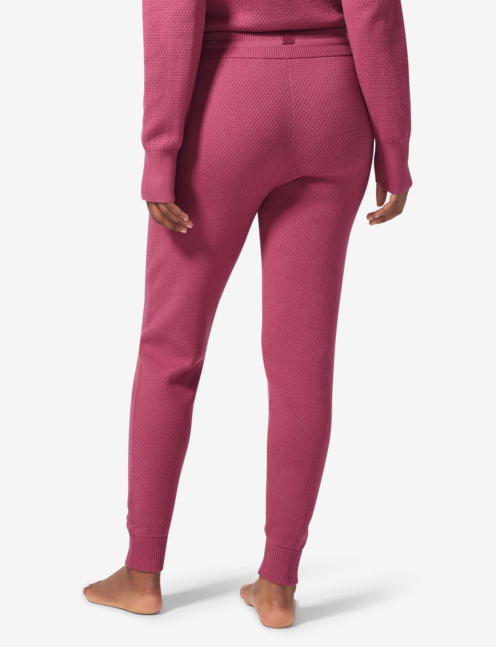 Women's Sweater Lounge Jogger::Red Violet