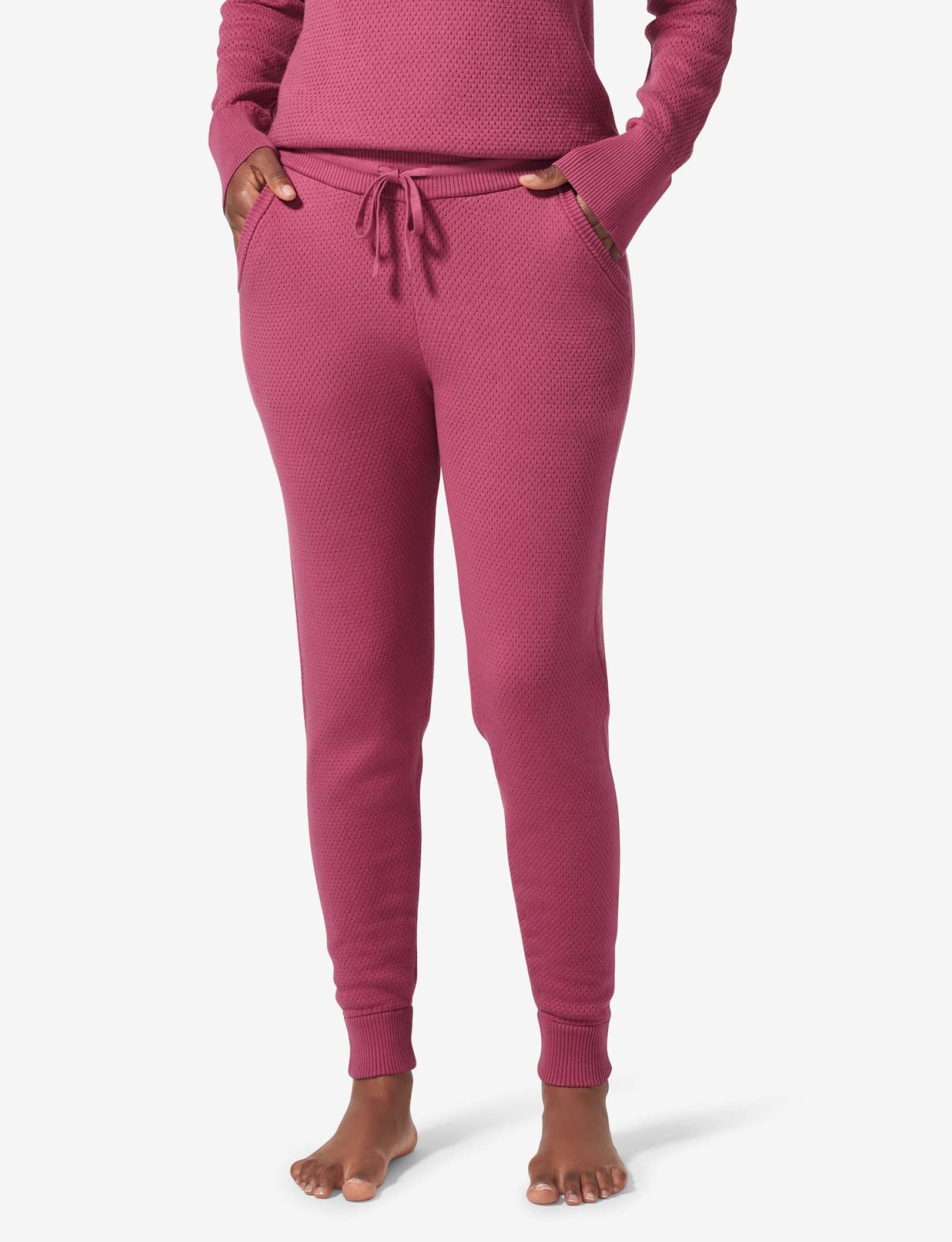 Women's Sweater Lounge Jogger::Red Violet