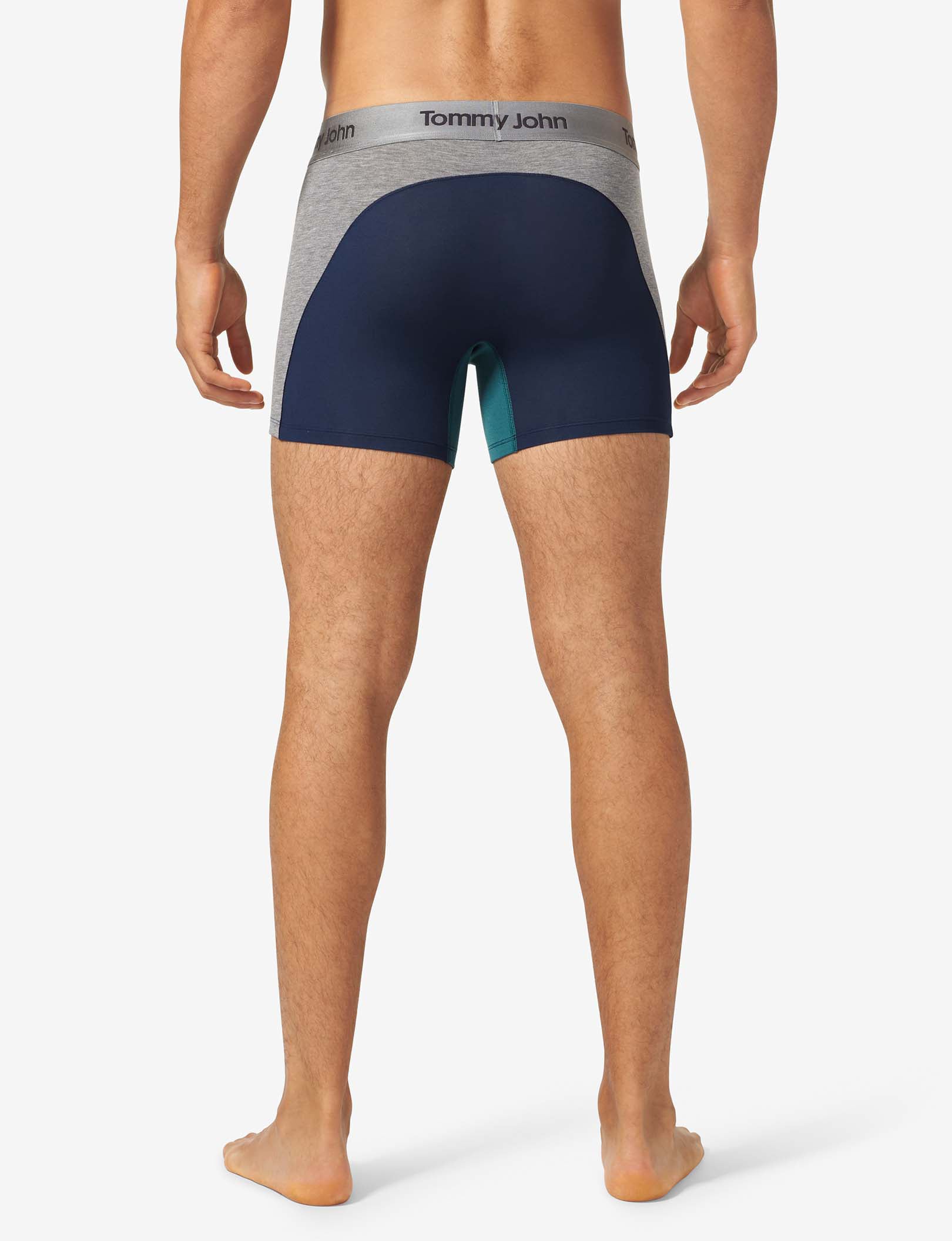 Second Skin Trunk 4"::Mediterranea Colorblock