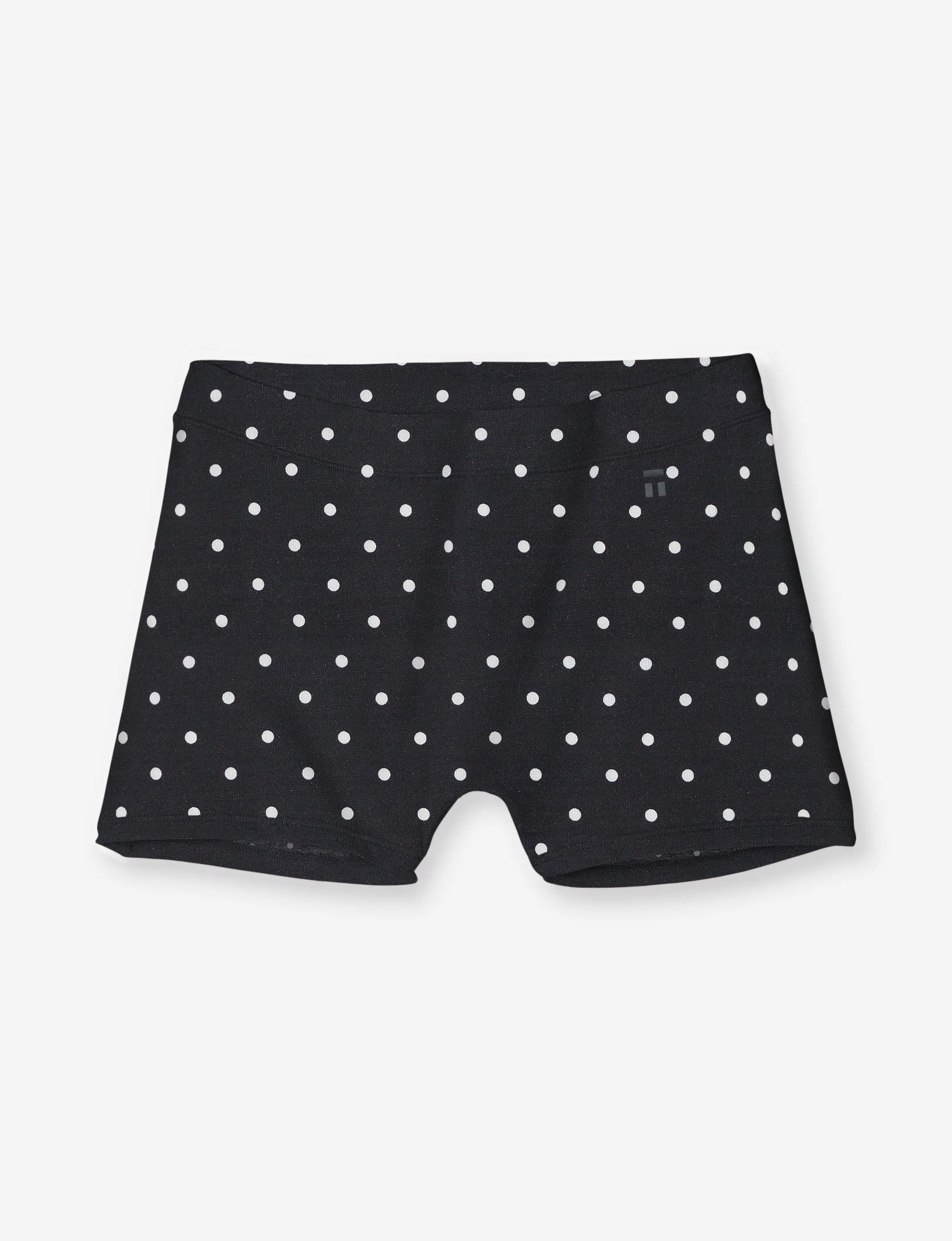 Women's Cool Cotton Boyshort::Black Polka Dot