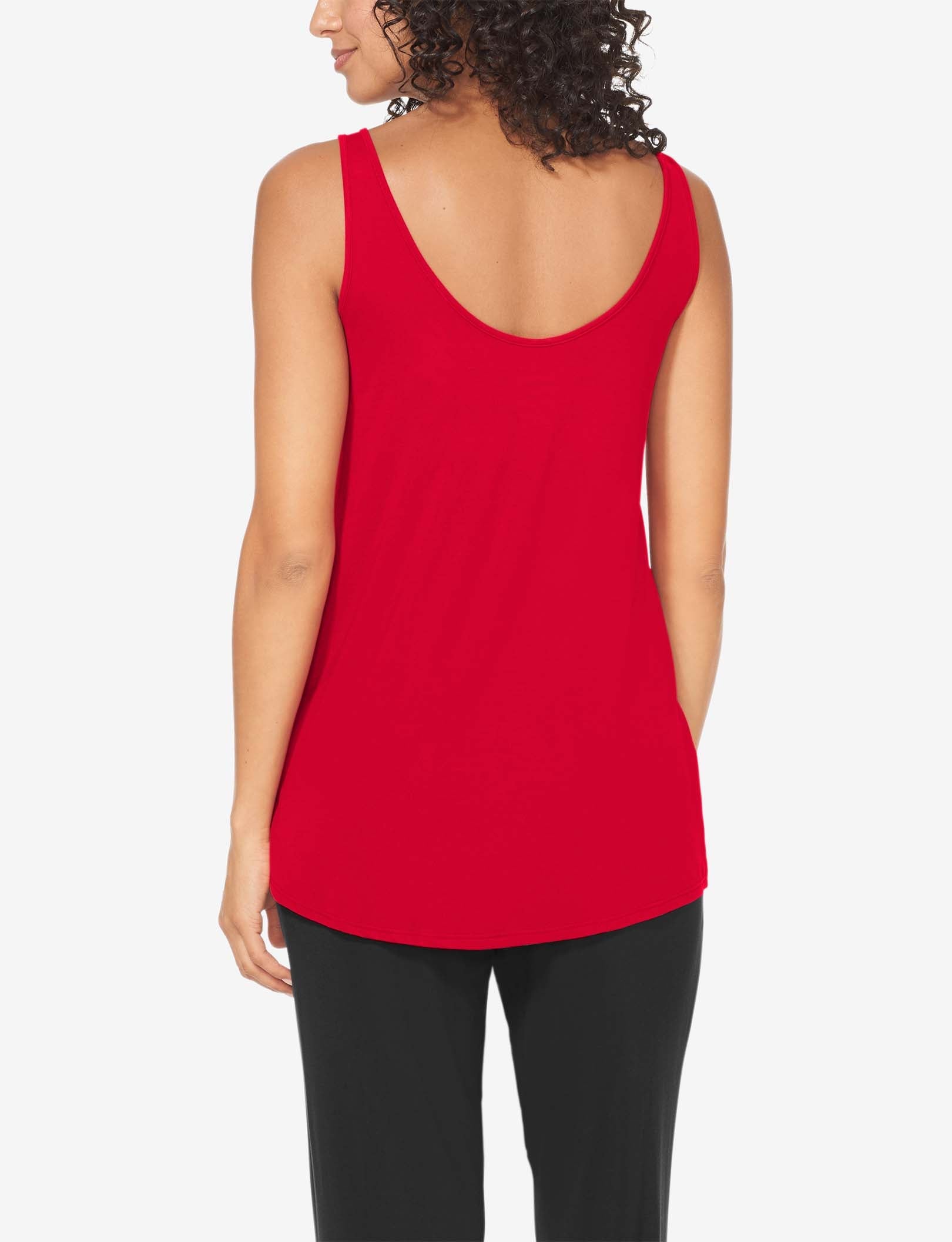 Women's Second Skin Sleep Tank::Haute Red